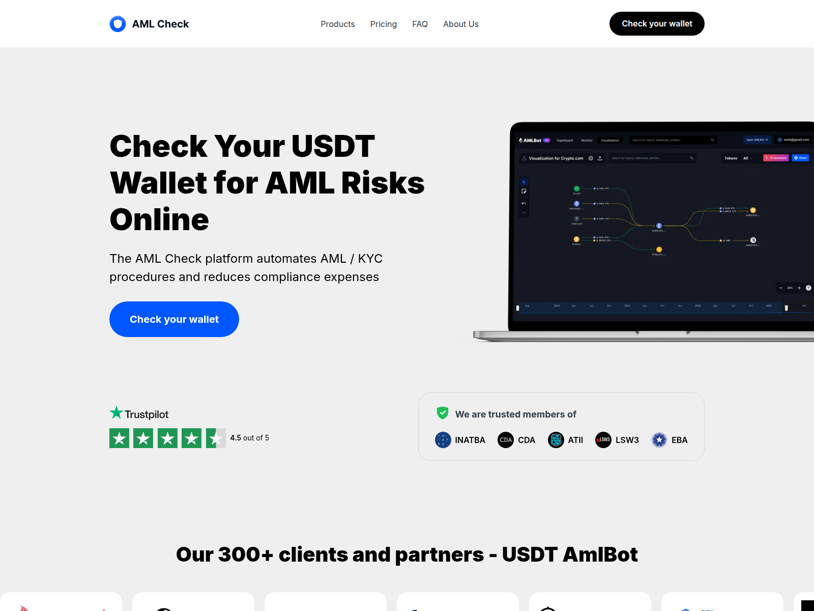 Screenshot of usdt-amlbot.com