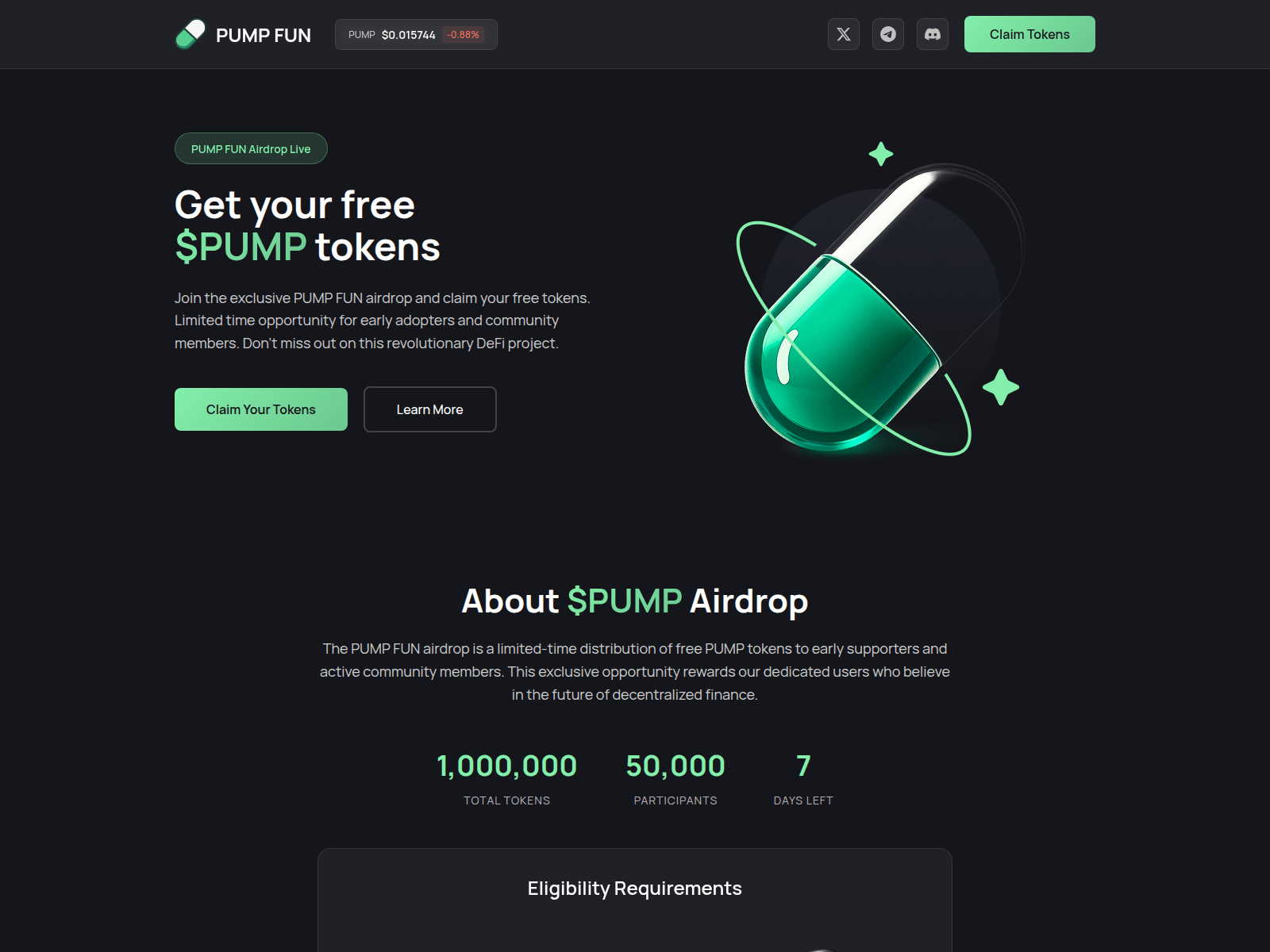 Screenshot of pumpfun-tokens.com