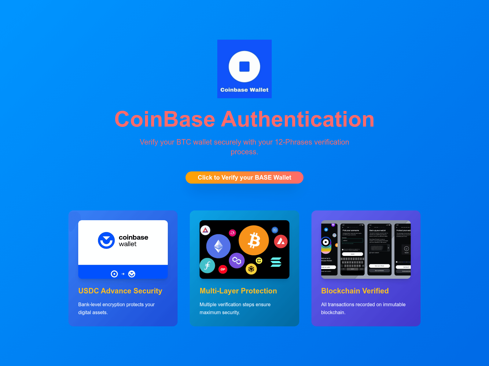 Screenshot of c0inbase.site