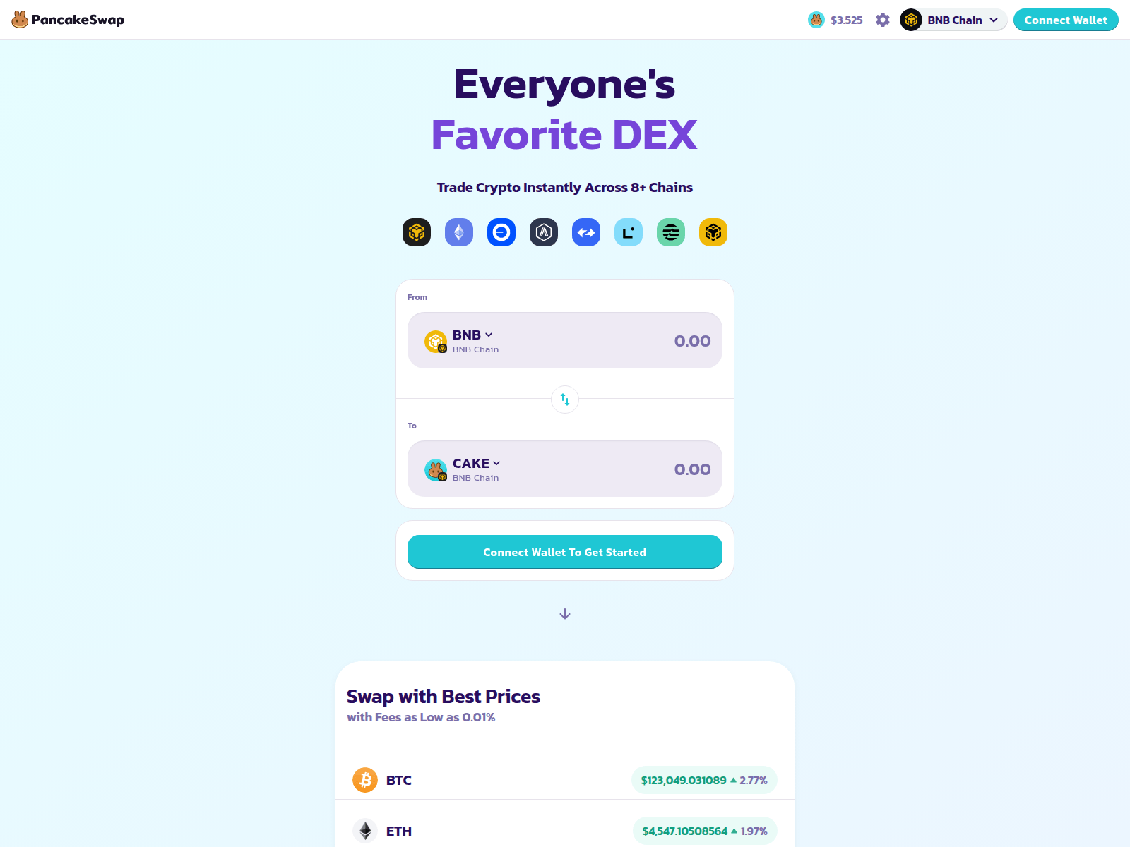 Screenshot of pamcakeswap.info