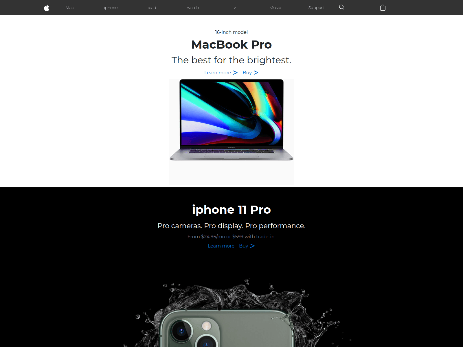 Screenshot of think-different.netlify.app