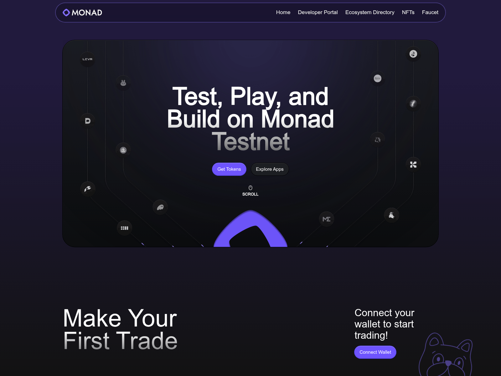 Screenshot of tesnetmonad.xyz
