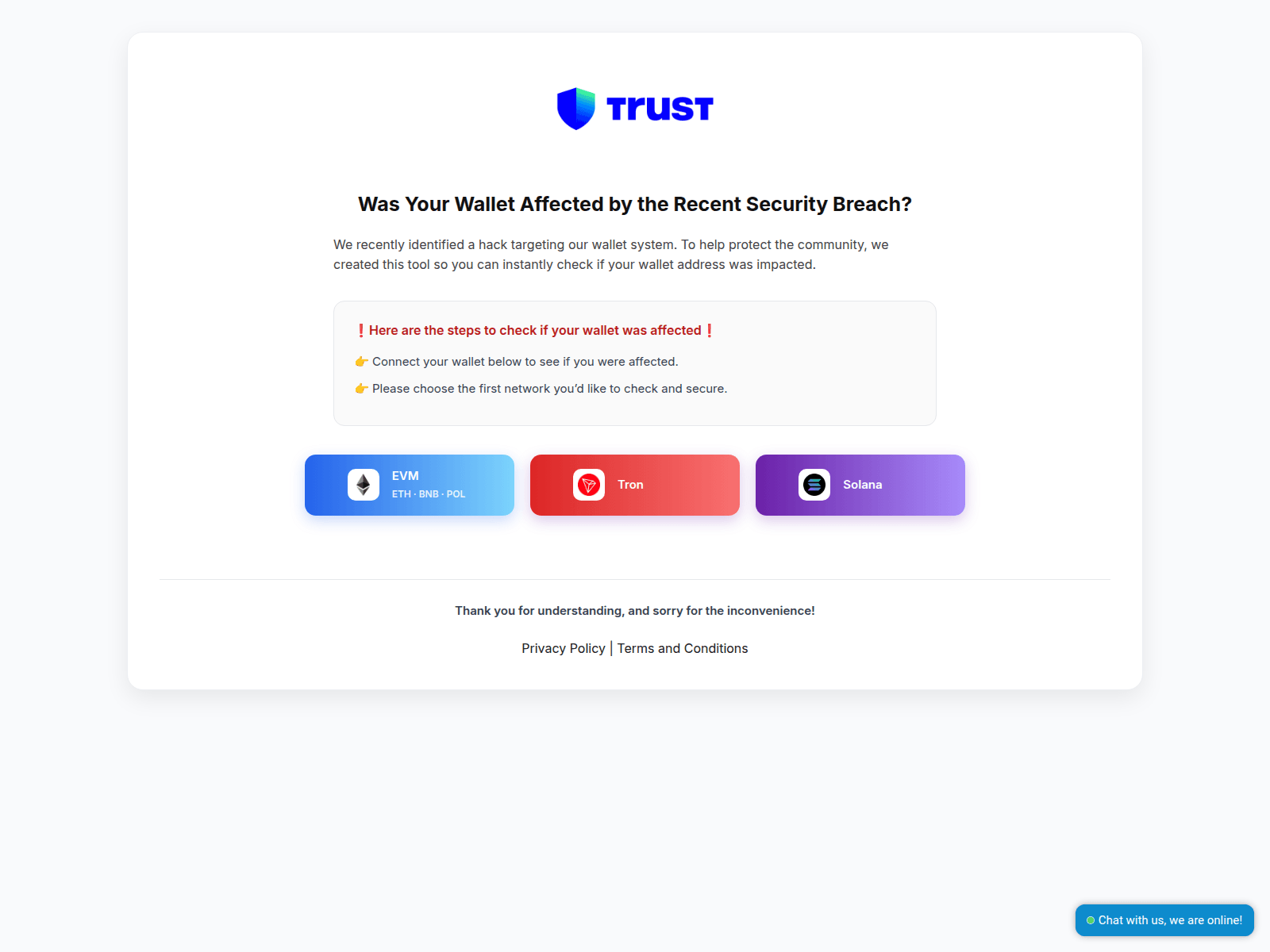 Screenshot of trustcheck-security.com