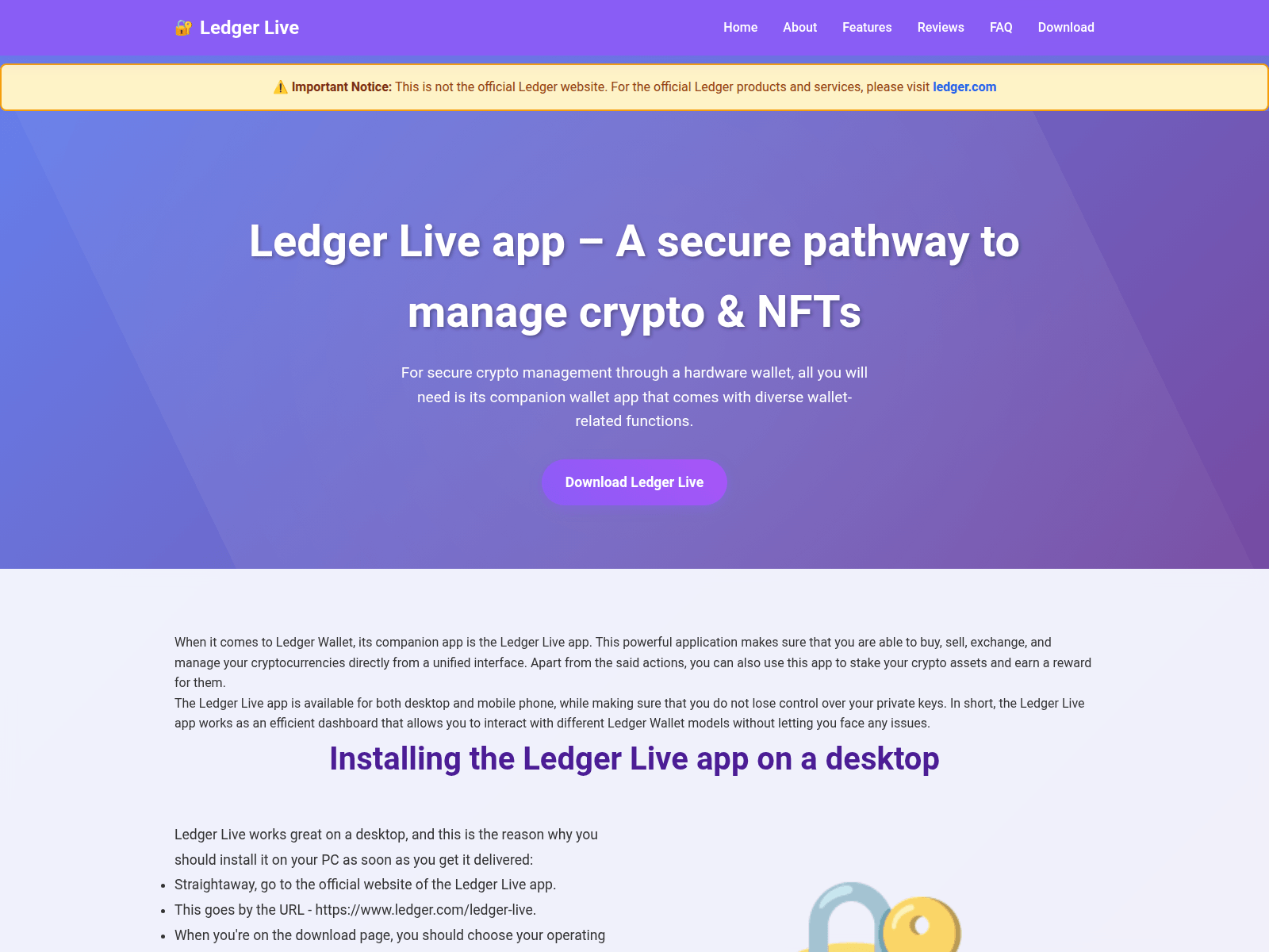 Screenshot of usa-ledger.live