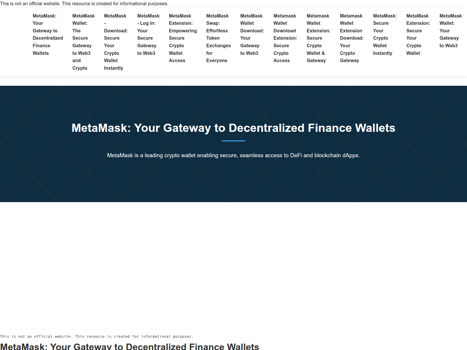 Screenshot of web-metamask.to