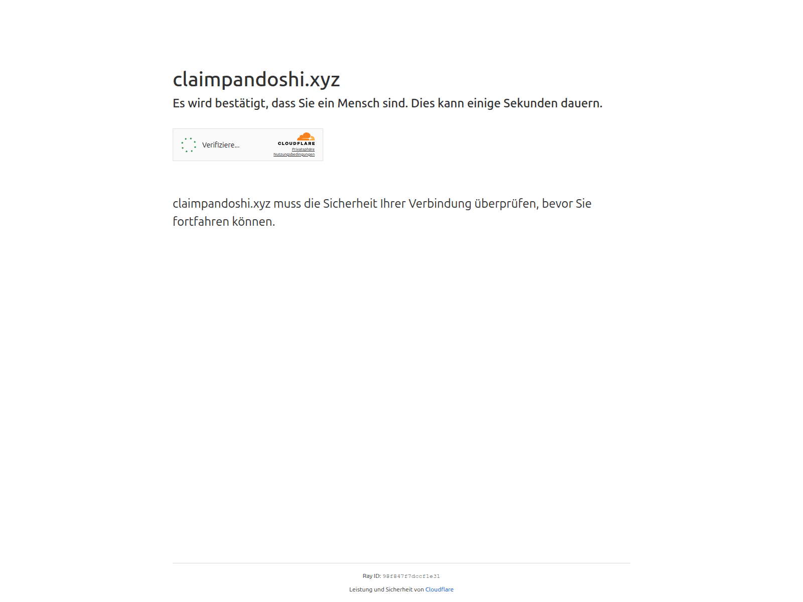 Screenshot of claimpandoshi.xyz