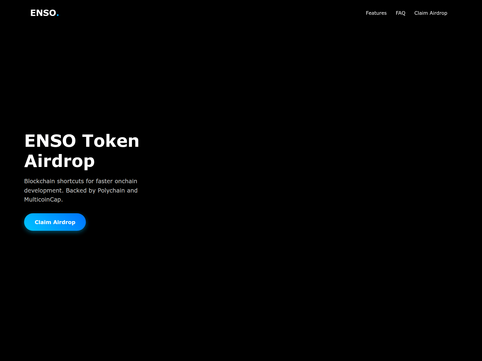 Screenshot of ensoairdrop.xyz