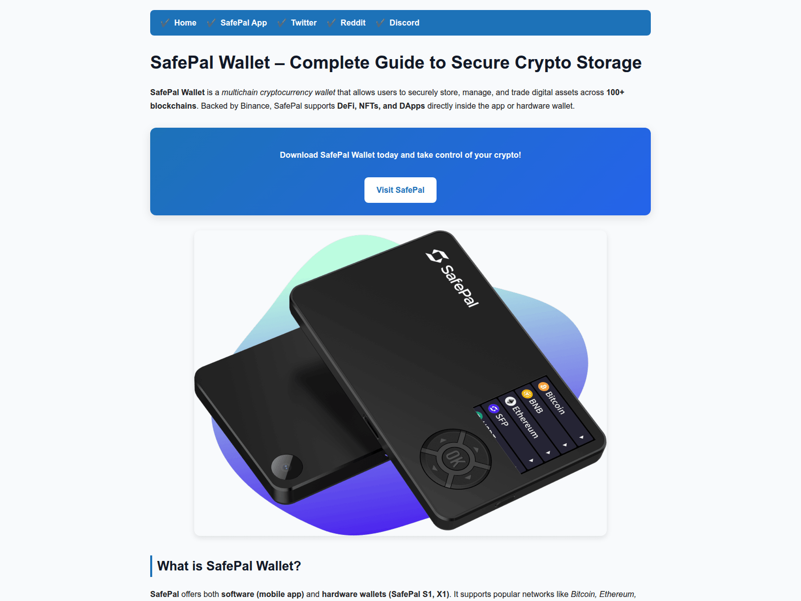 Screenshot of safepalwallet.cc