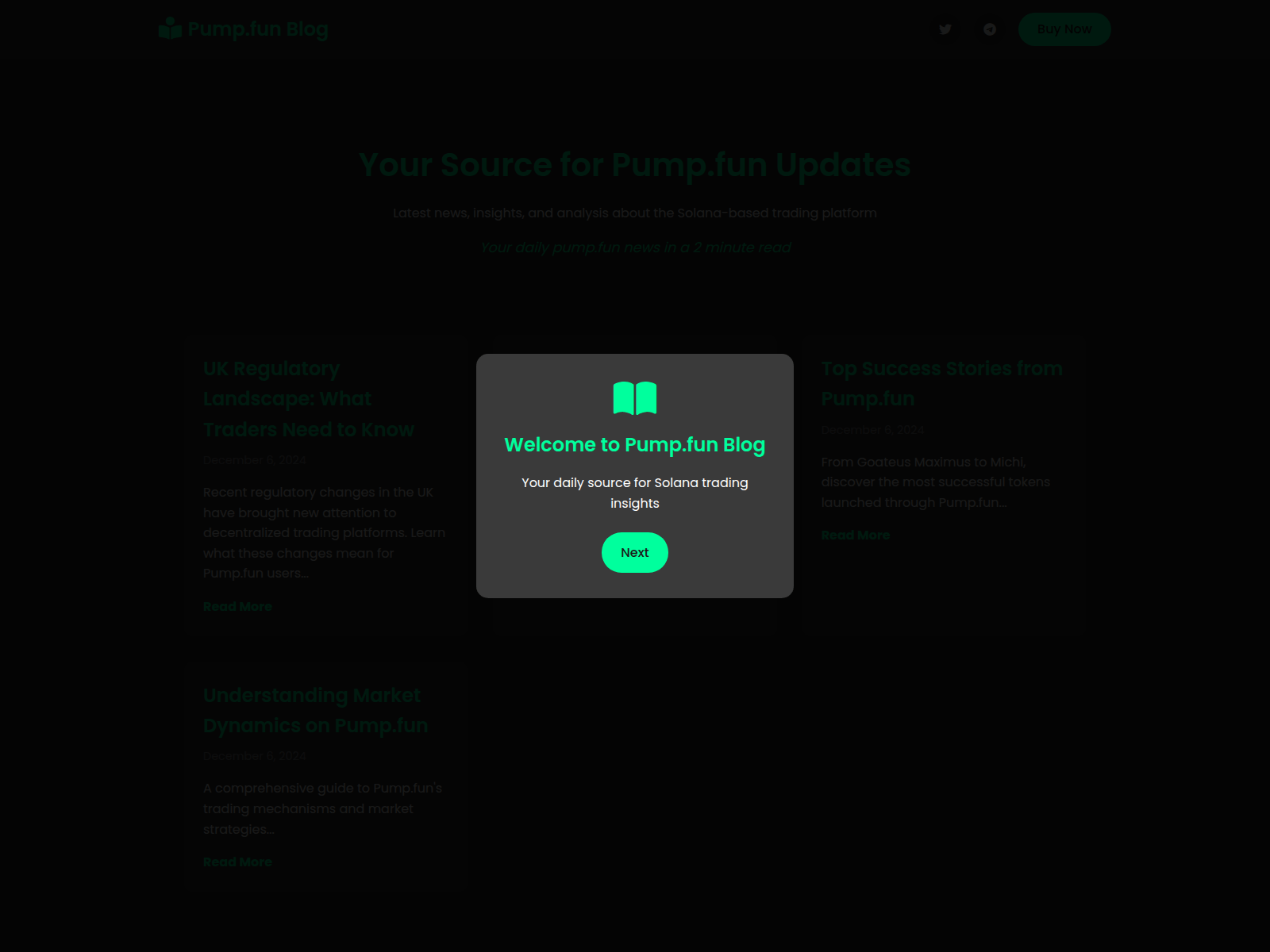 Screenshot of pumpblog.net