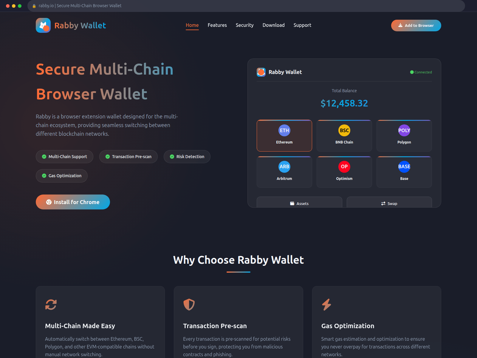 Screenshot of rabby-wallet-extensionn.pages.dev