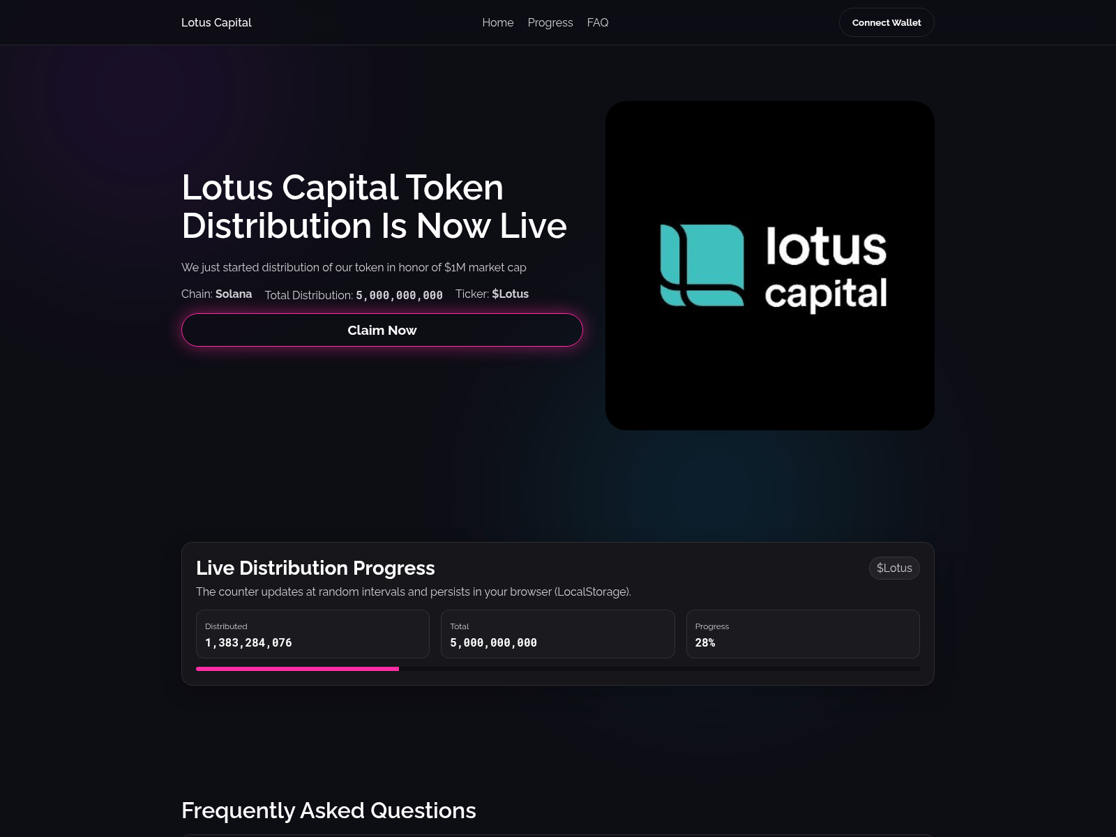 Screenshot of lotuscapitalsol.com