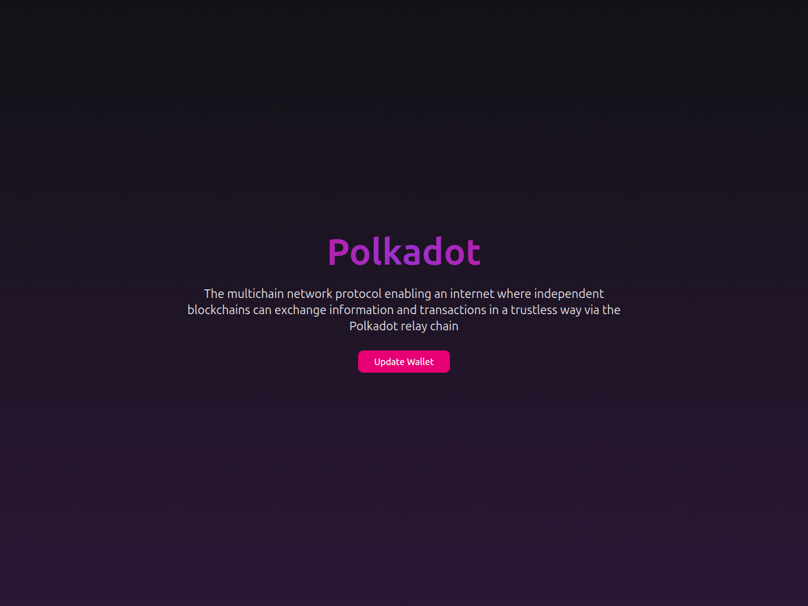 Screenshot of polkadotupdate.com