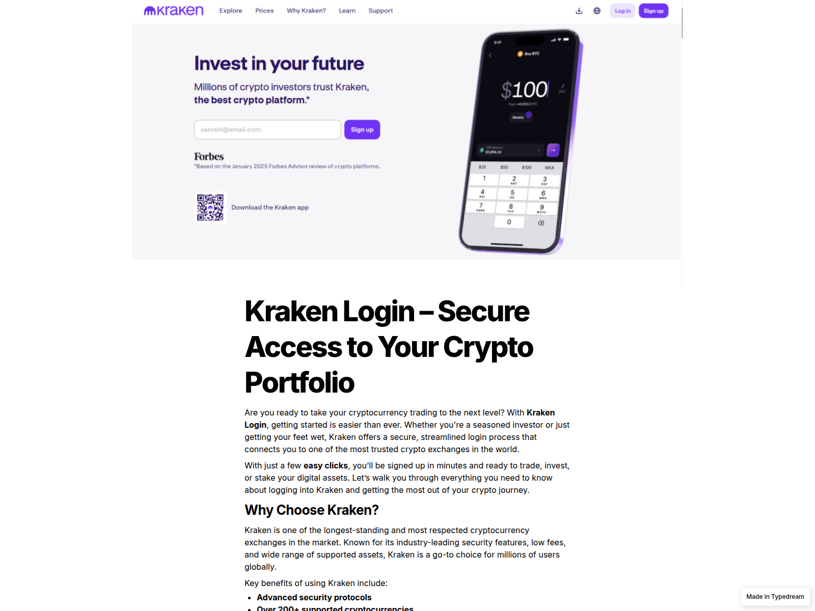 Screenshot of apps-krakeen-public.typedream.app