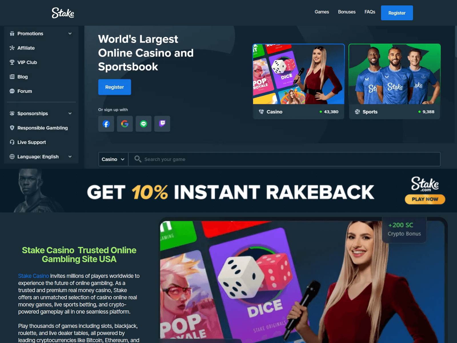 Screenshot of en-stakecasino.com