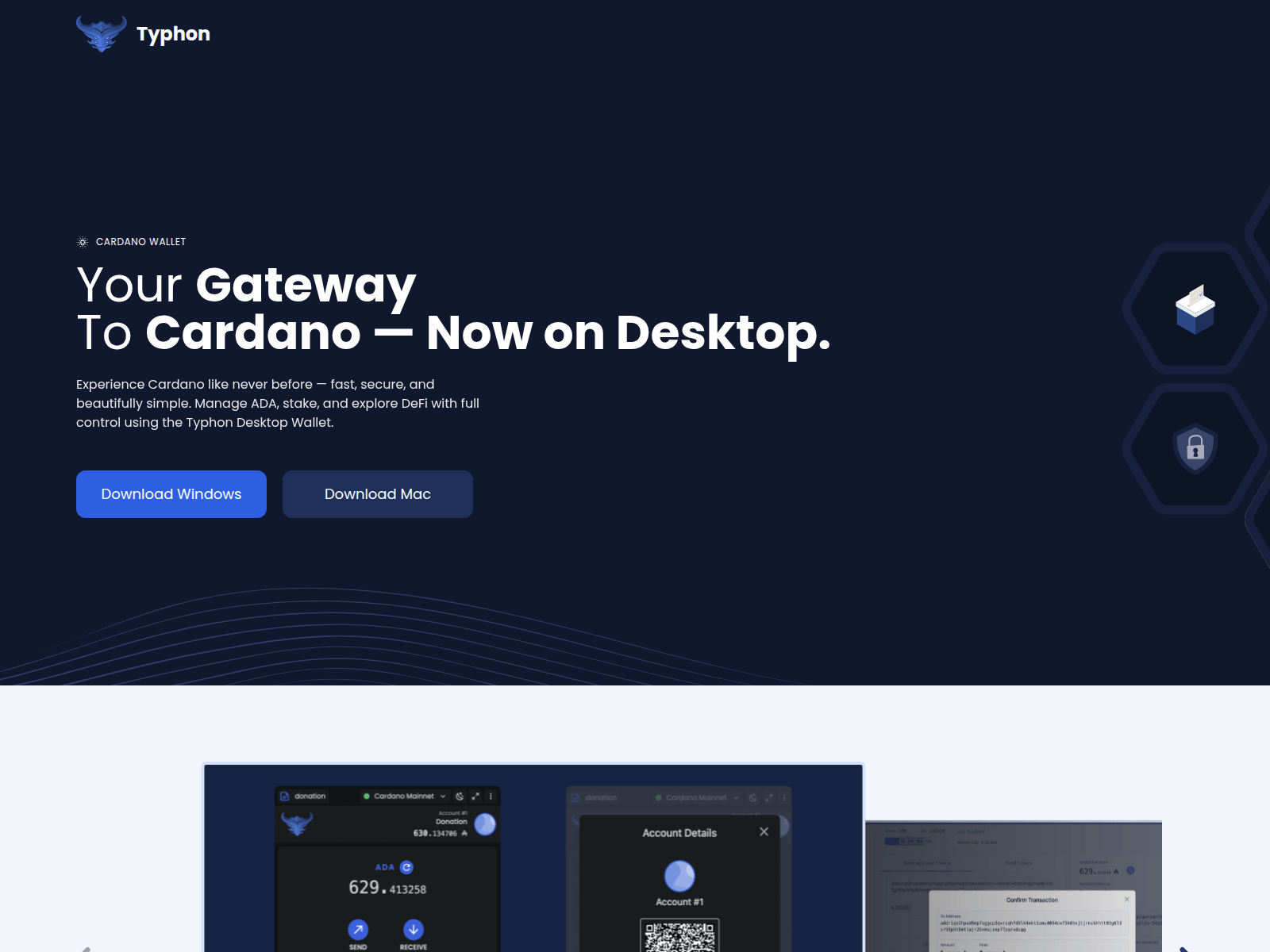 Screenshot of typhondesktop.io