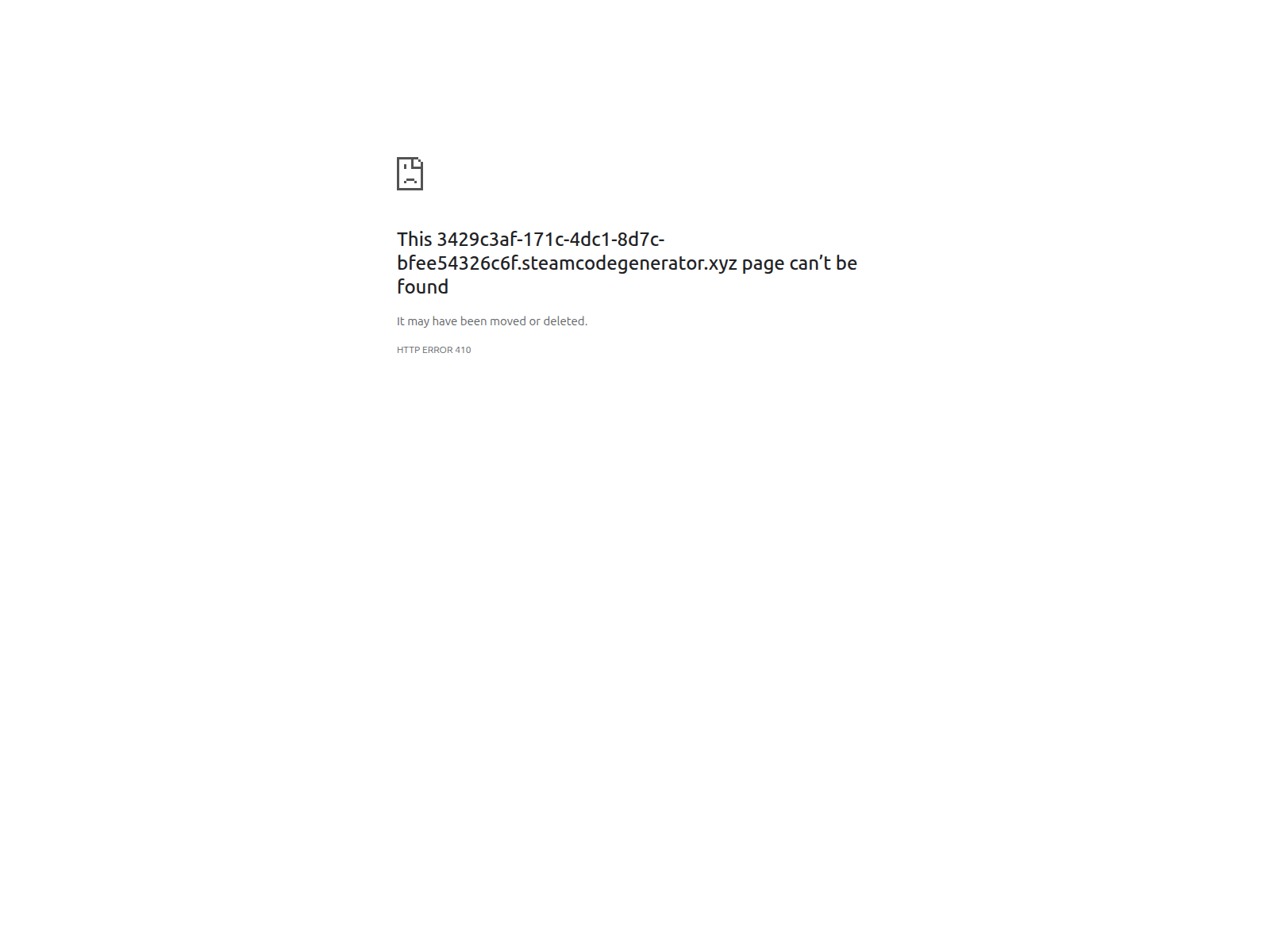 Screenshot of 3429c3af-171c-4dc1-8d7c-bfee54326c6f.steamcodegenerator.xyz