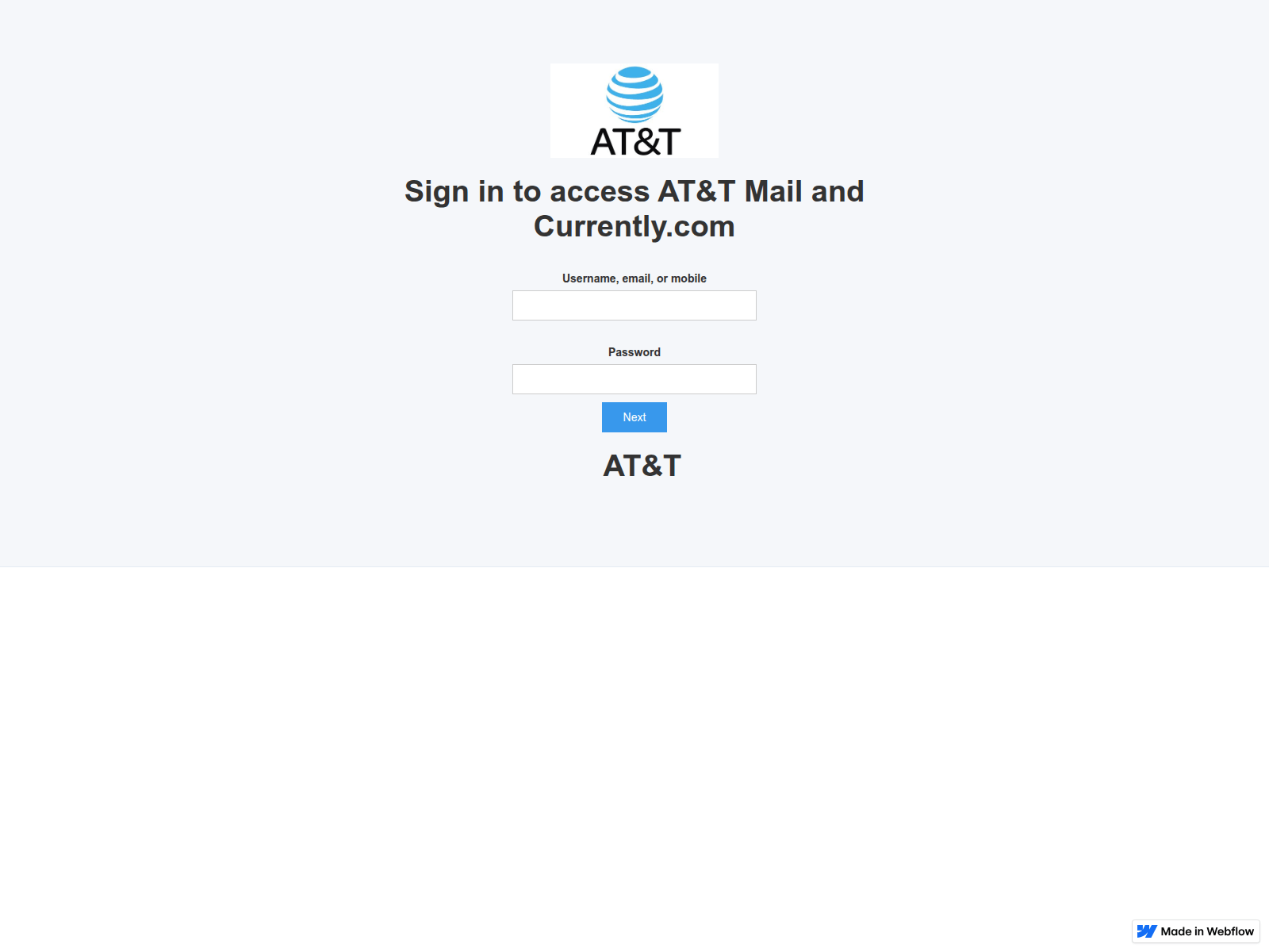 Screenshot of attt-ailworkinsite991.webflow.io