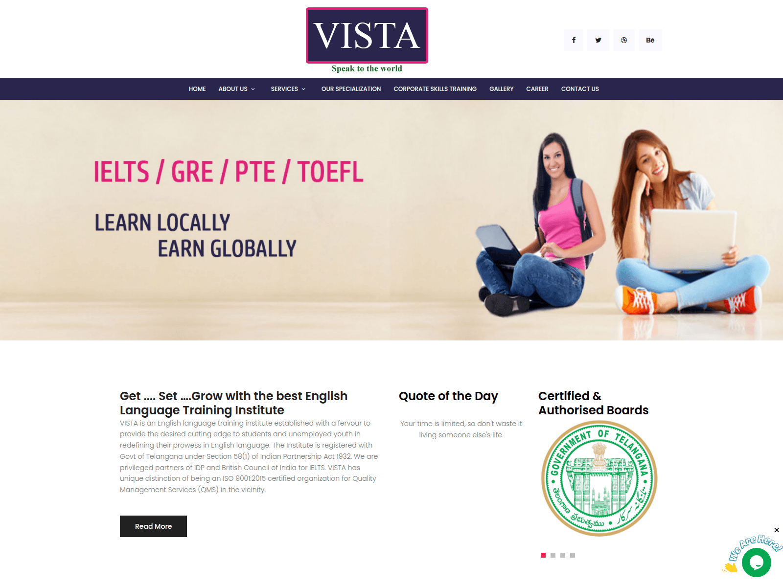 Screenshot of thevista.in