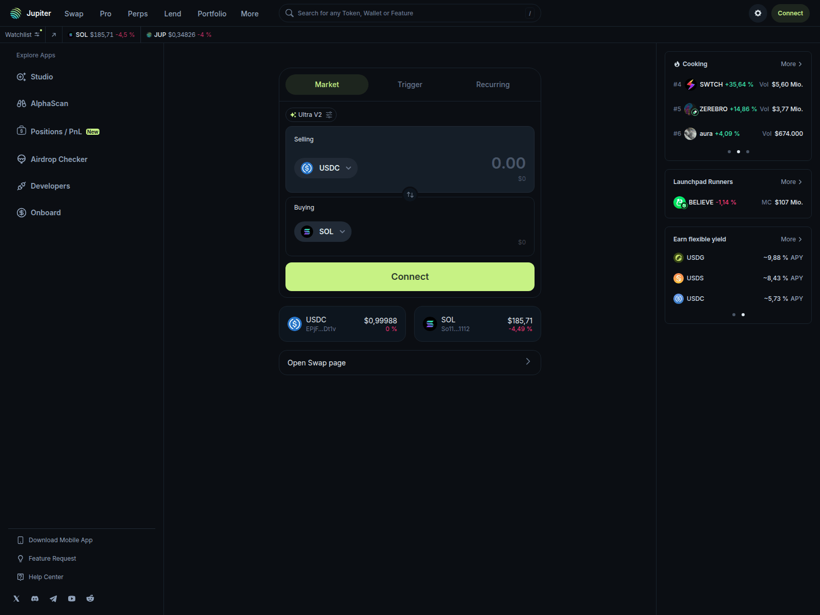 Screenshot of jup.ag-alpha-gateway-edge-secure.cloud