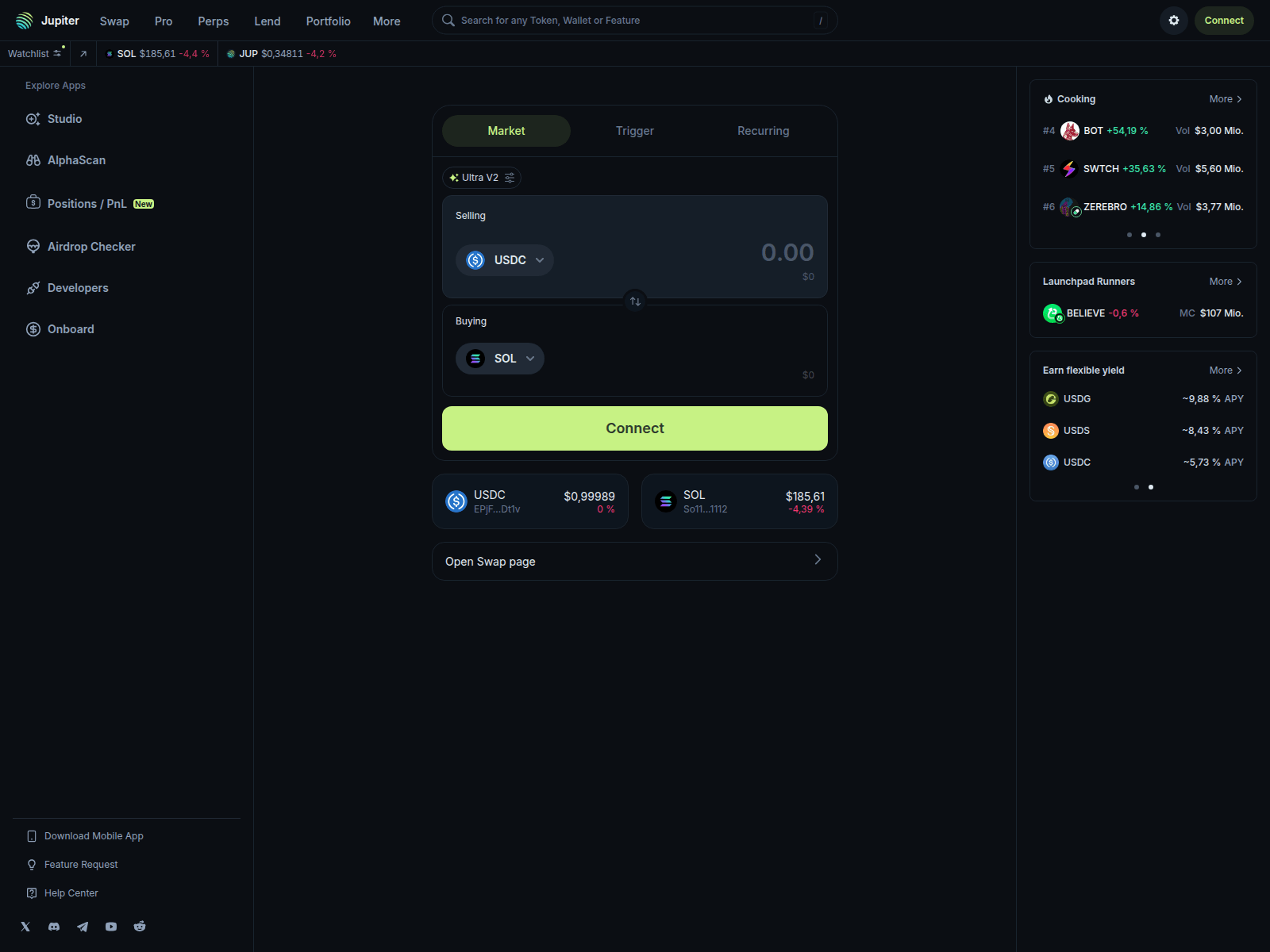 Screenshot of jup.ag-swap-alpha-api-service.cloud