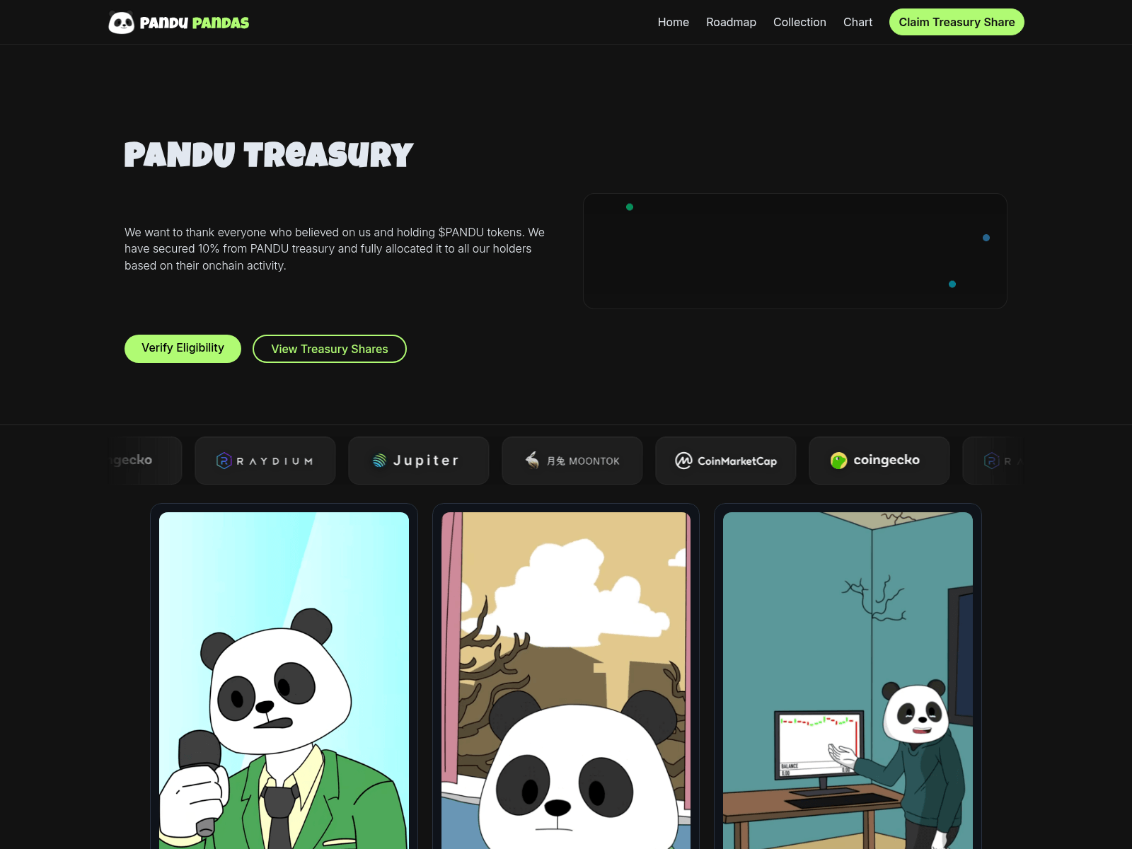 Screenshot of treasury-pandupandas.com