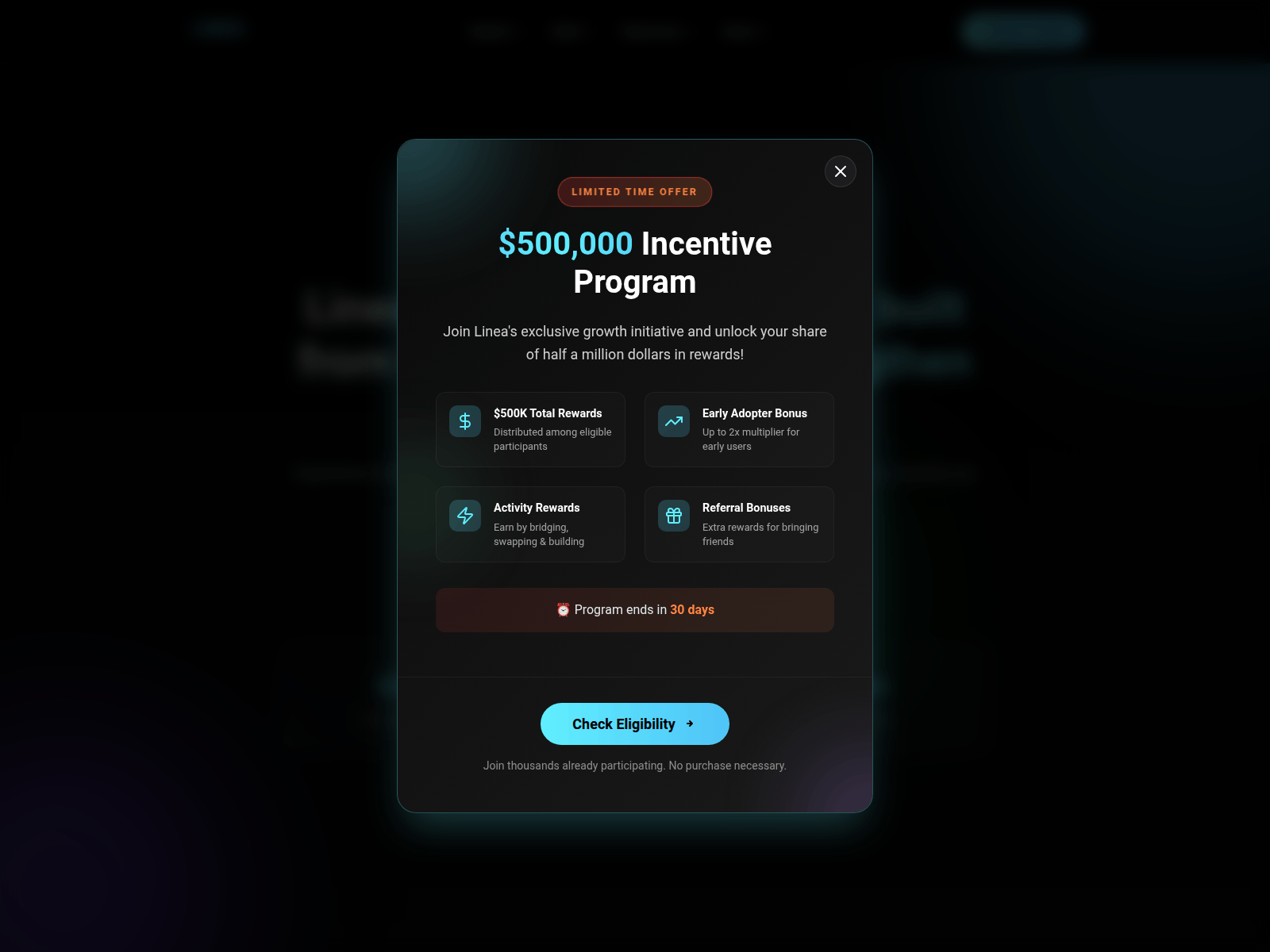 Screenshot of linea.corefoundation.xyz