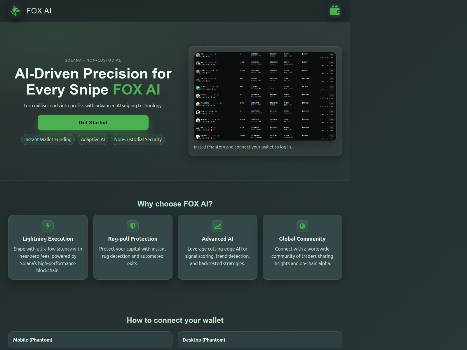 Screenshot of foxaisniper.com