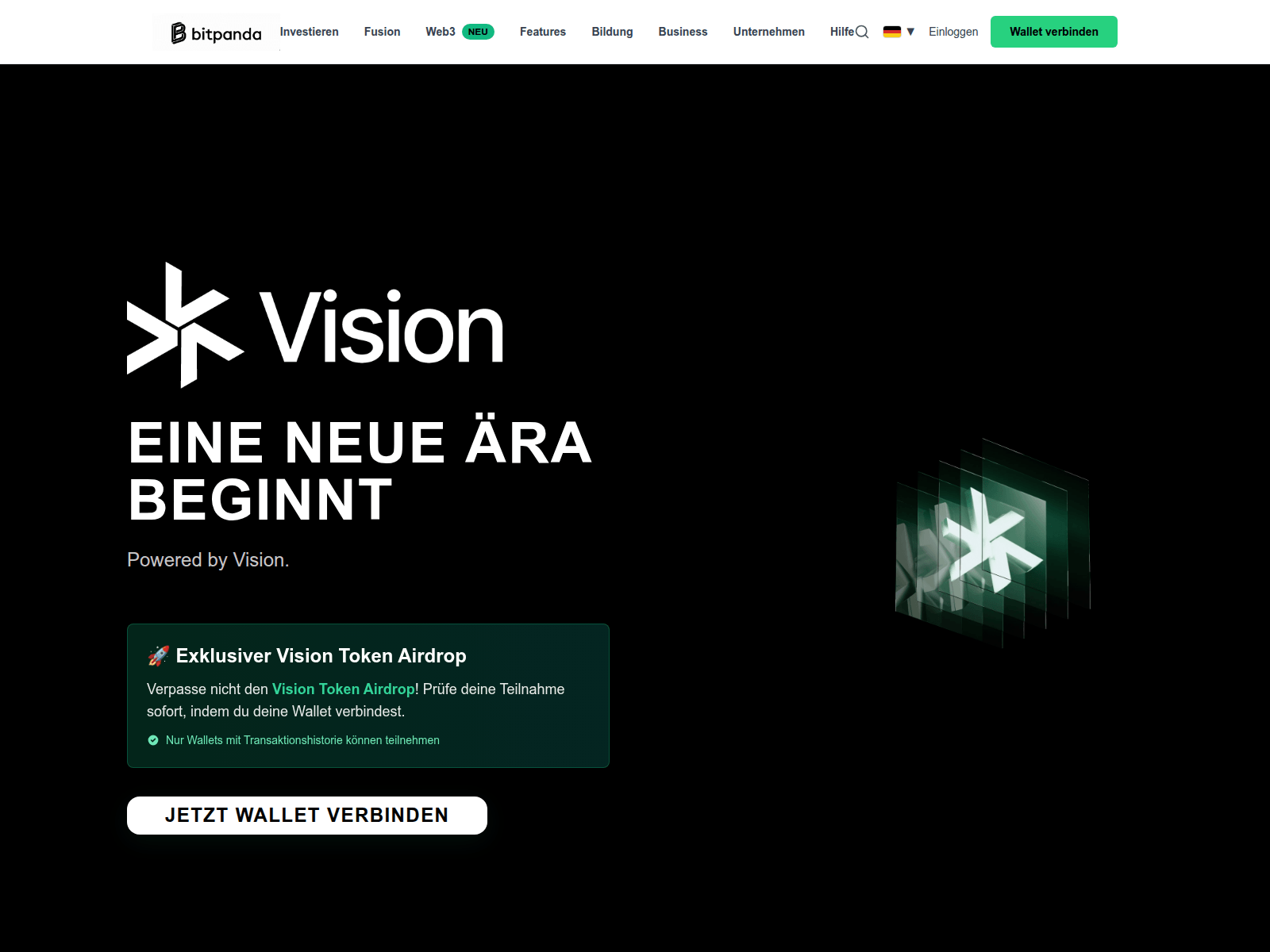 Screenshot of bitpanda-vision.cc