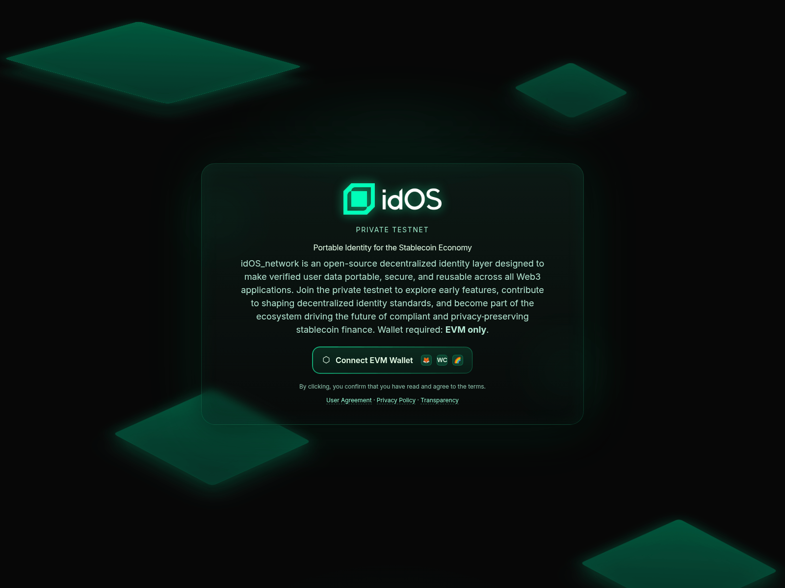 Screenshot of network-testnet.app