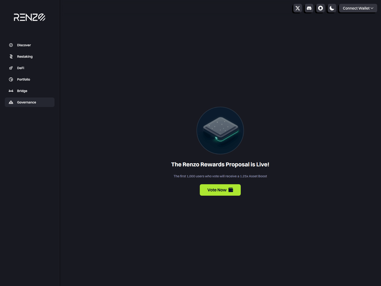 Screenshot of vote-renzoprotocol.app