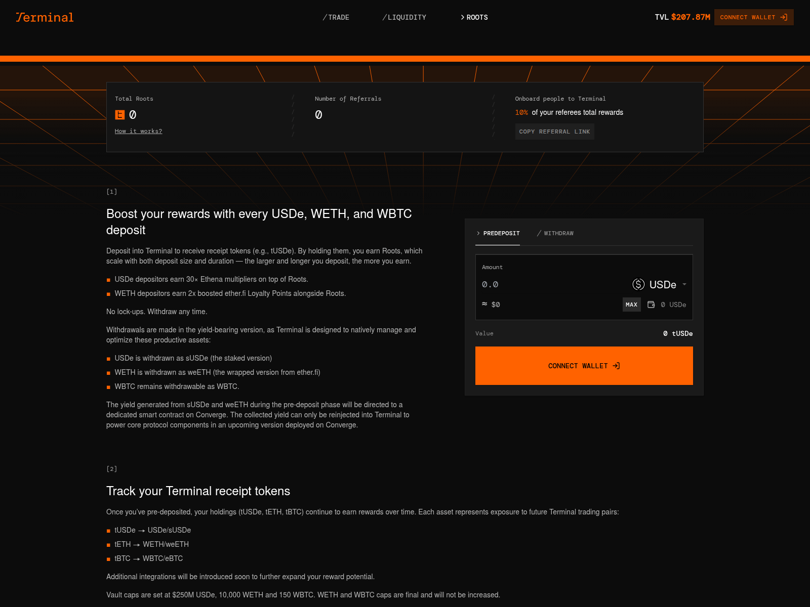 Screenshot of vote-terminal.app