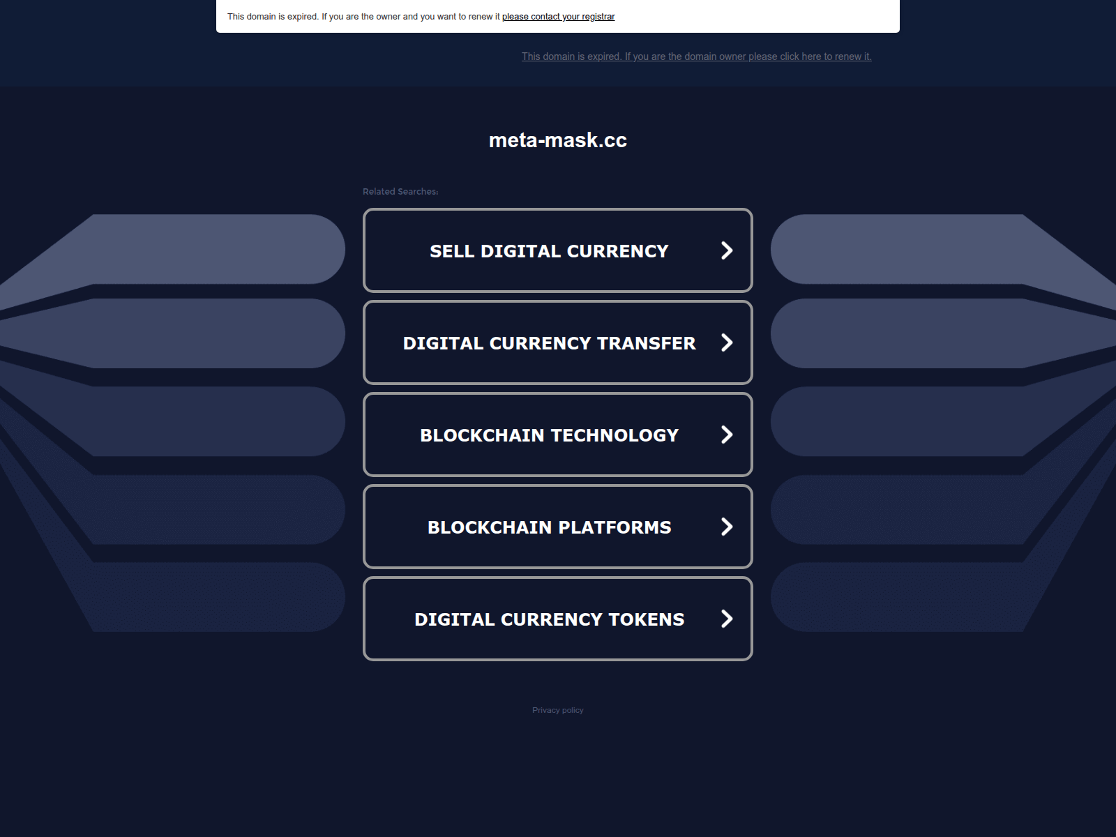 Screenshot of meta-mask.cc