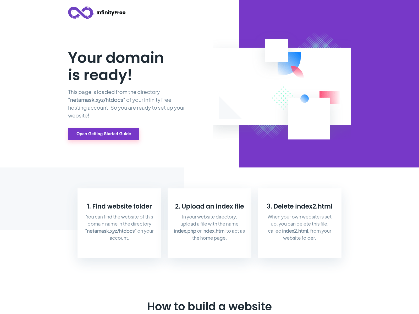 Screenshot of netamask.xyz