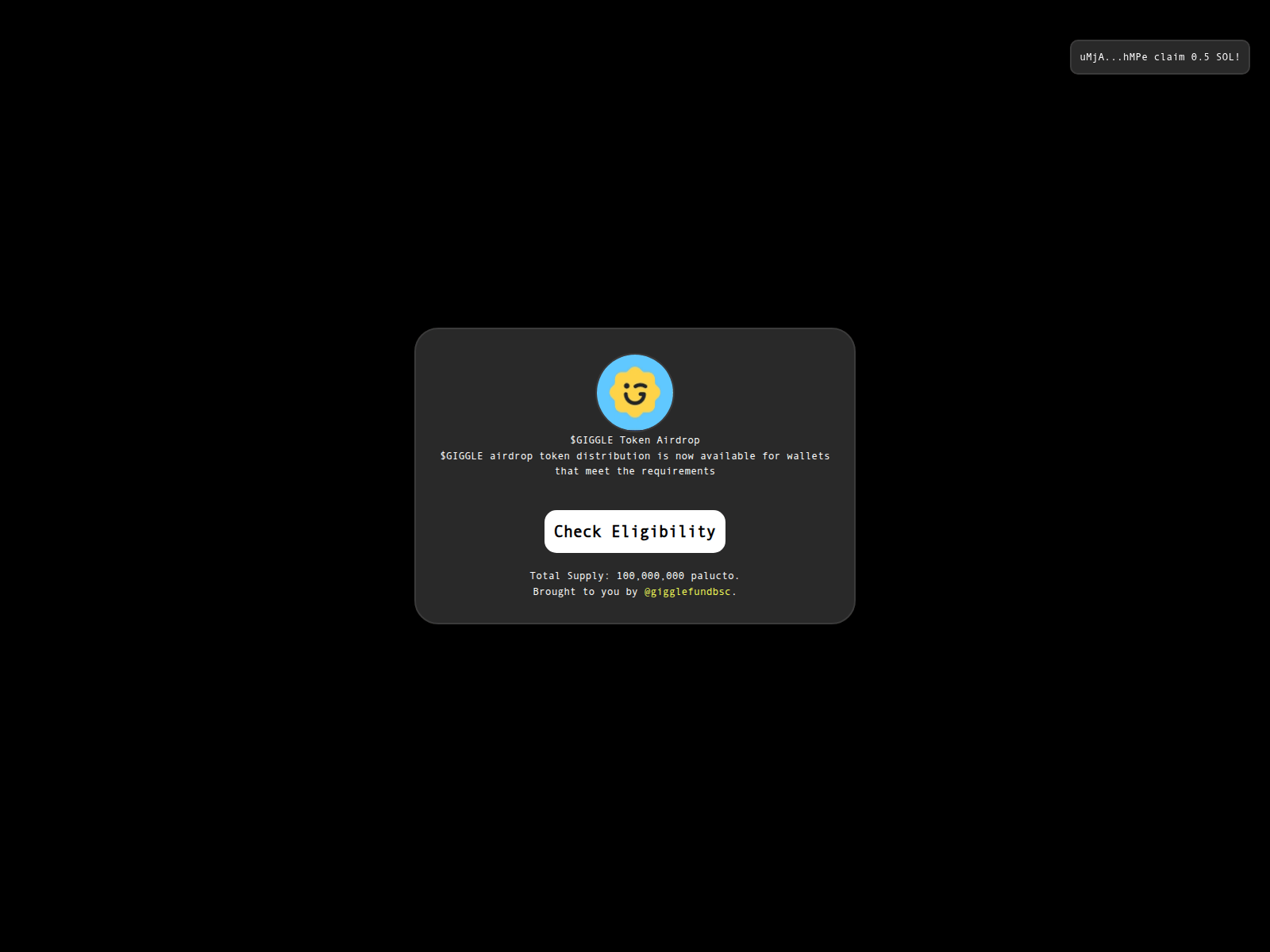 Screenshot of app-giggle.xyz