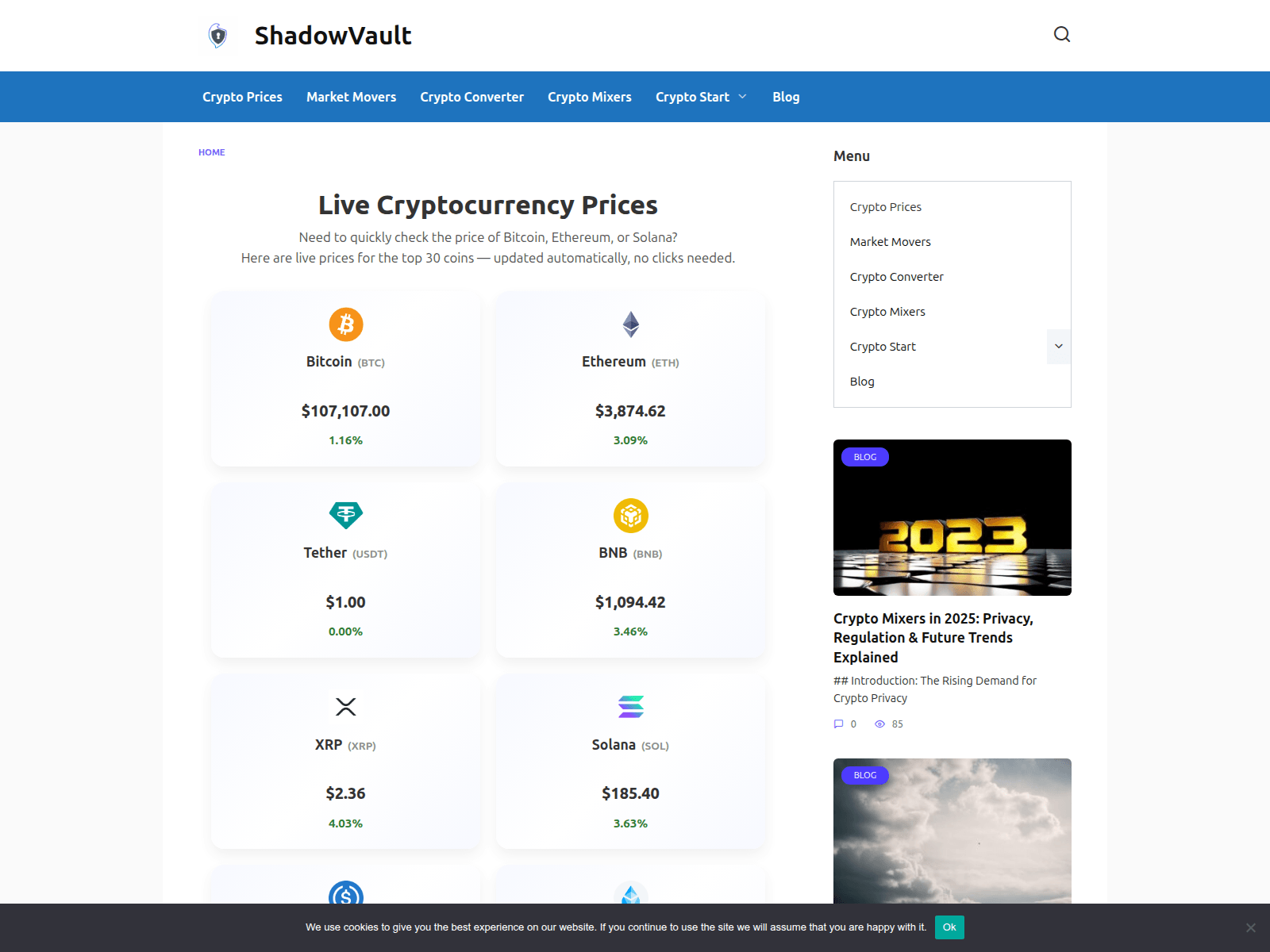 Screenshot of btcmixer.wiki