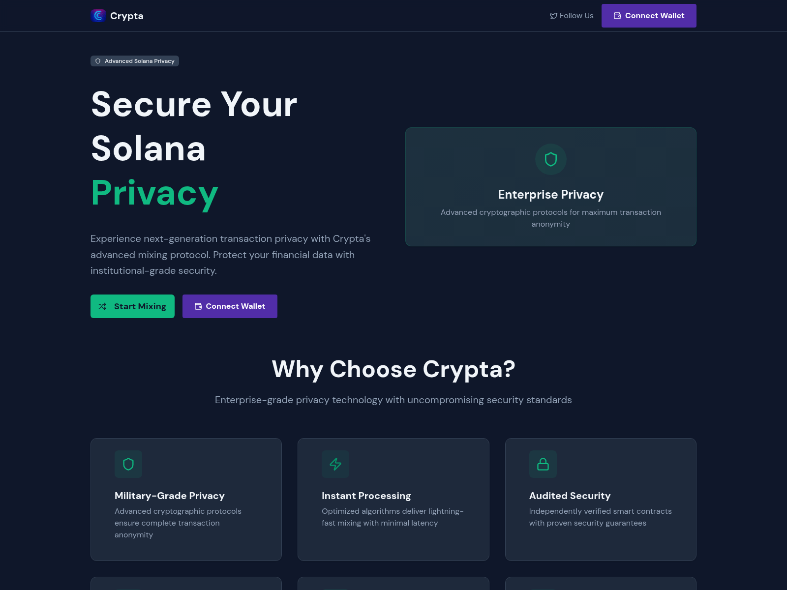 Screenshot of crypta.run