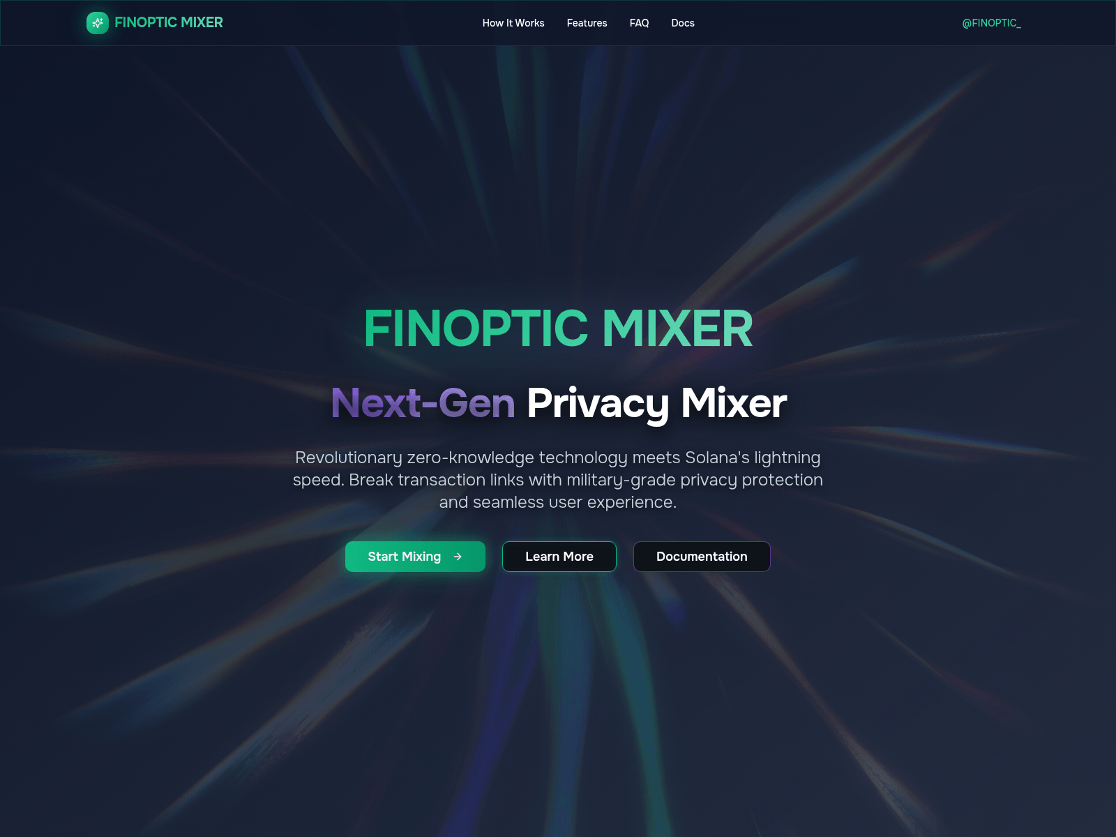 Screenshot of finoptic.space
