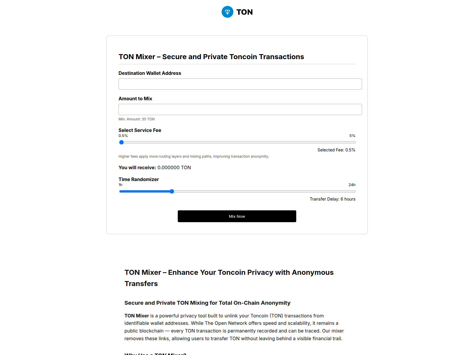 Screenshot of ton2mix.com