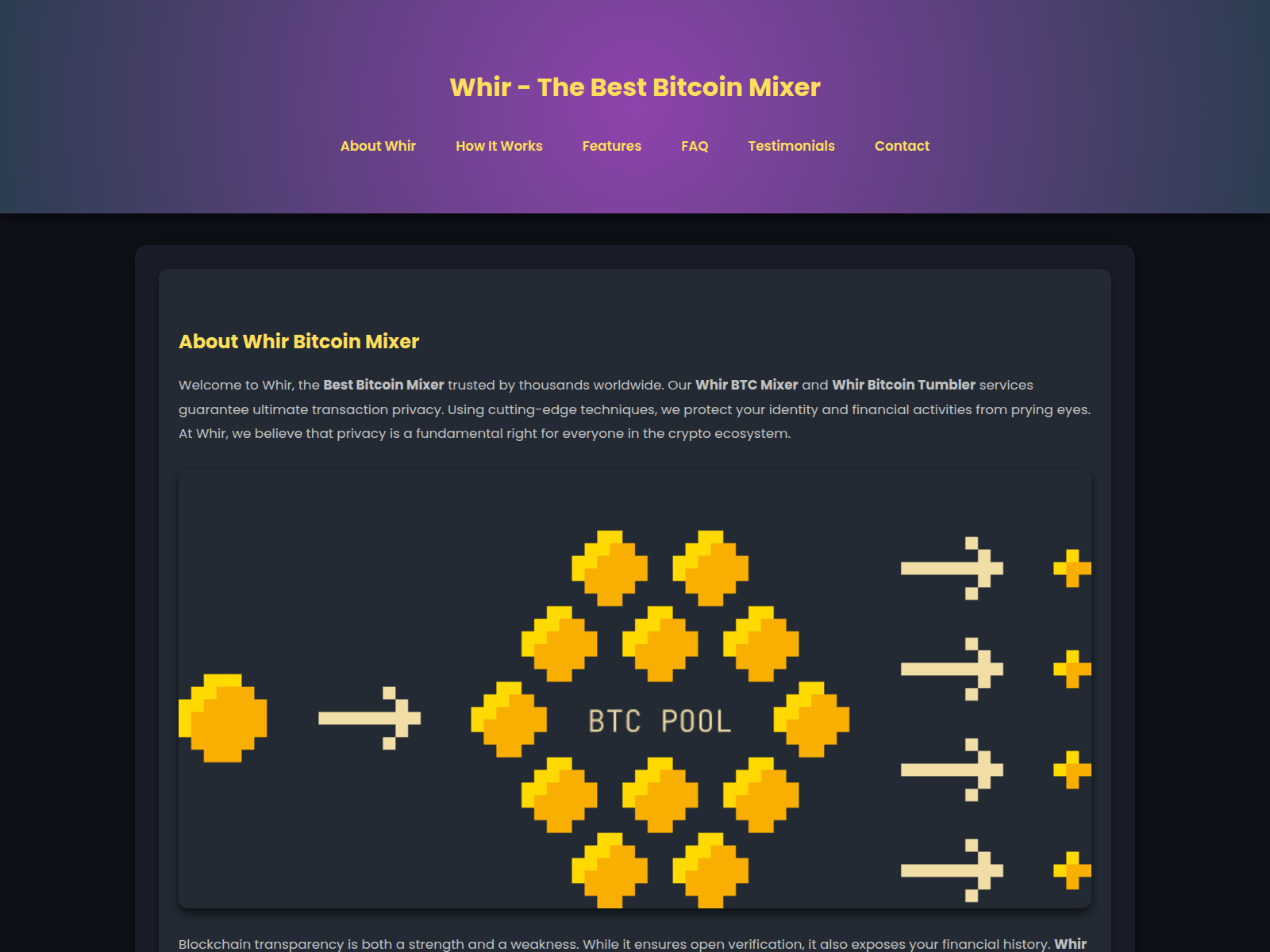 Screenshot of whirmix.com