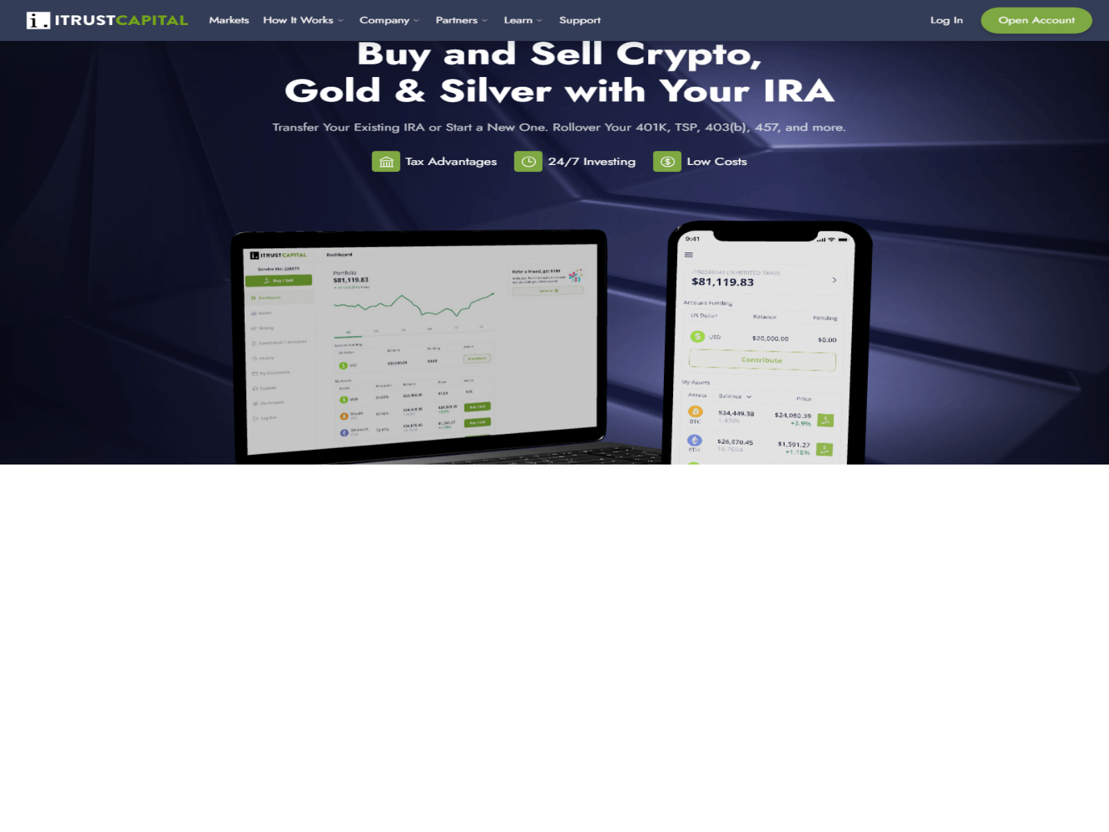 Screenshot of itruestcapitilogin.webflow.io