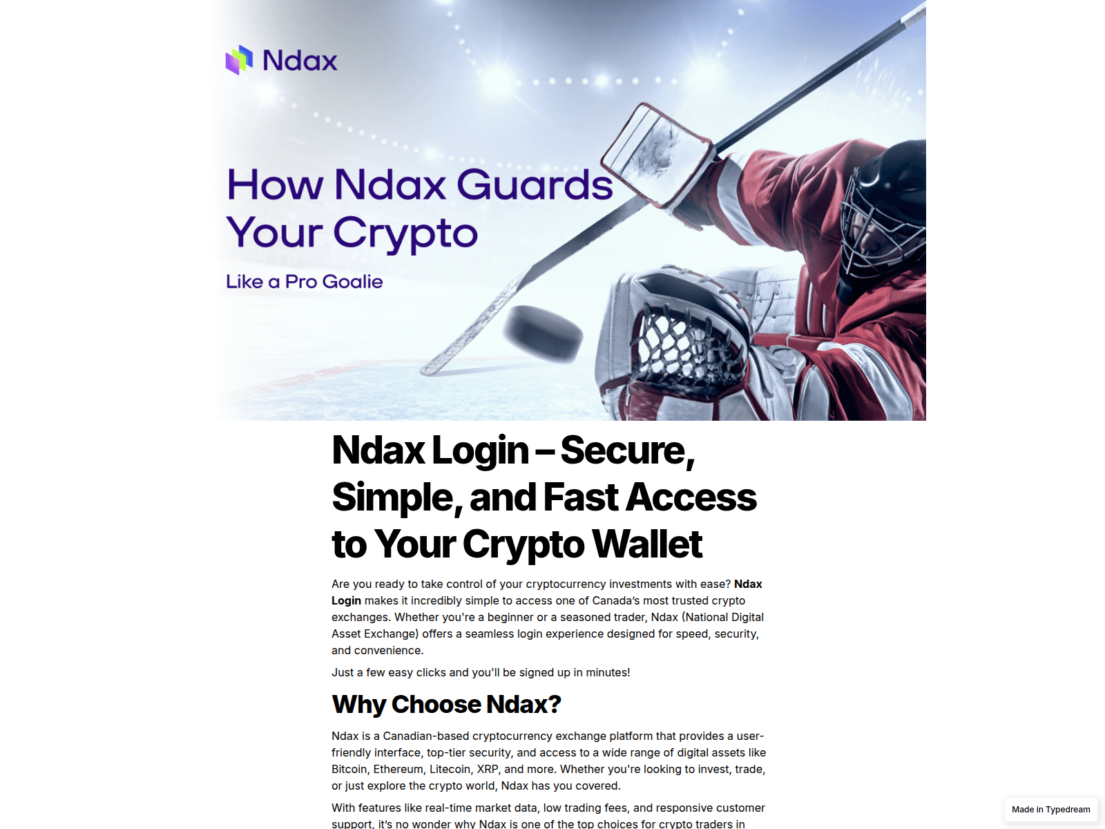 Screenshot of portal-ndxa-cdns.typedream.app