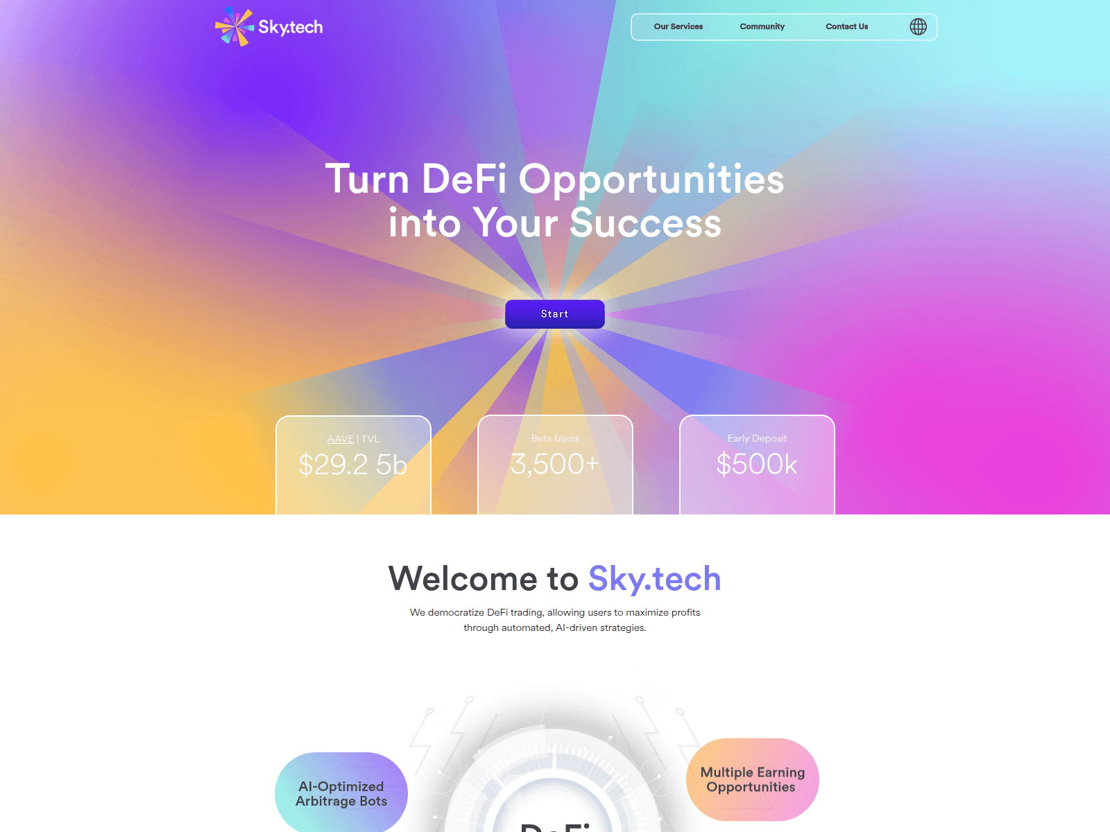 Screenshot of sky.tech