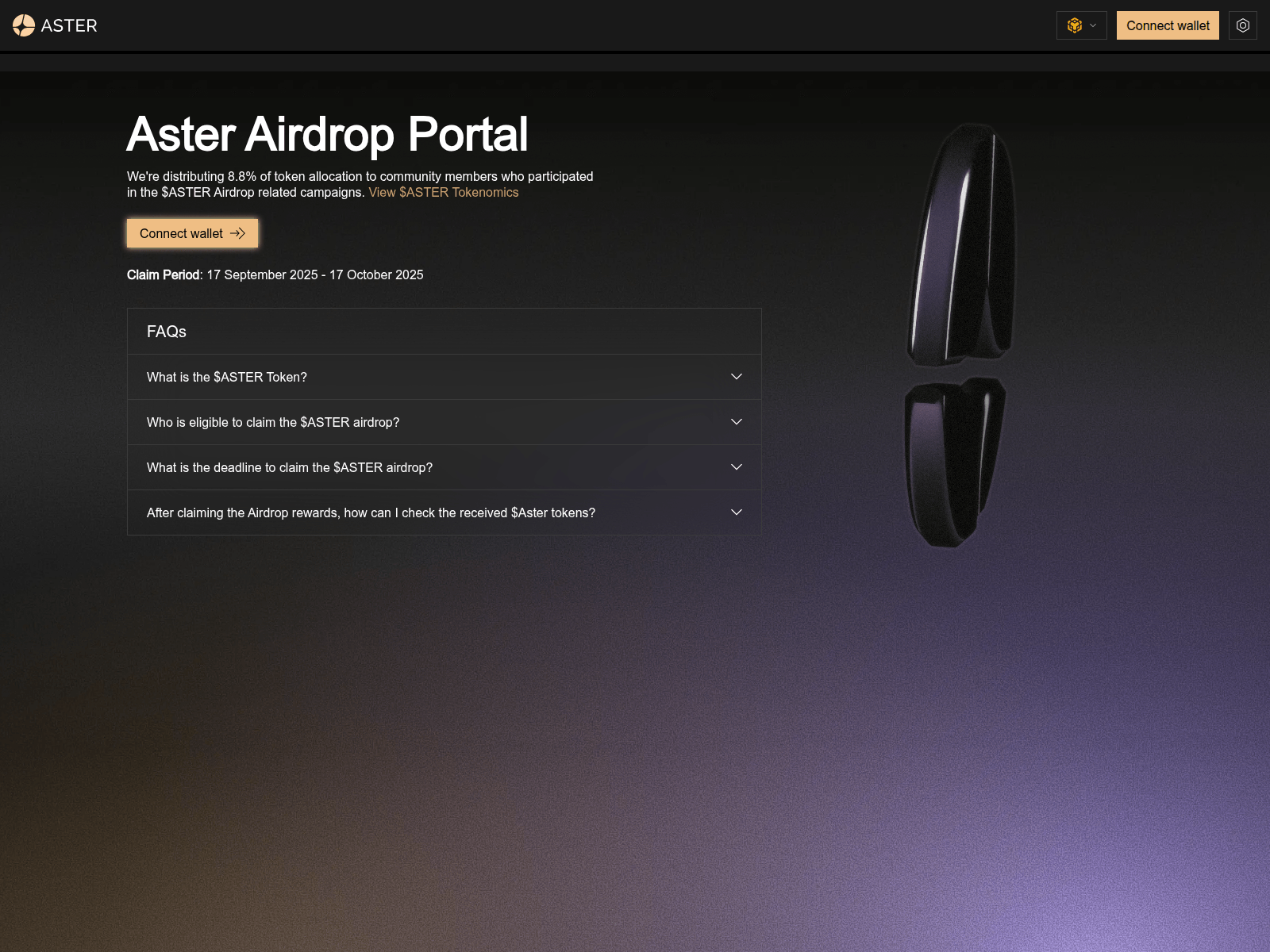 Screenshot of asterdexe.xyz