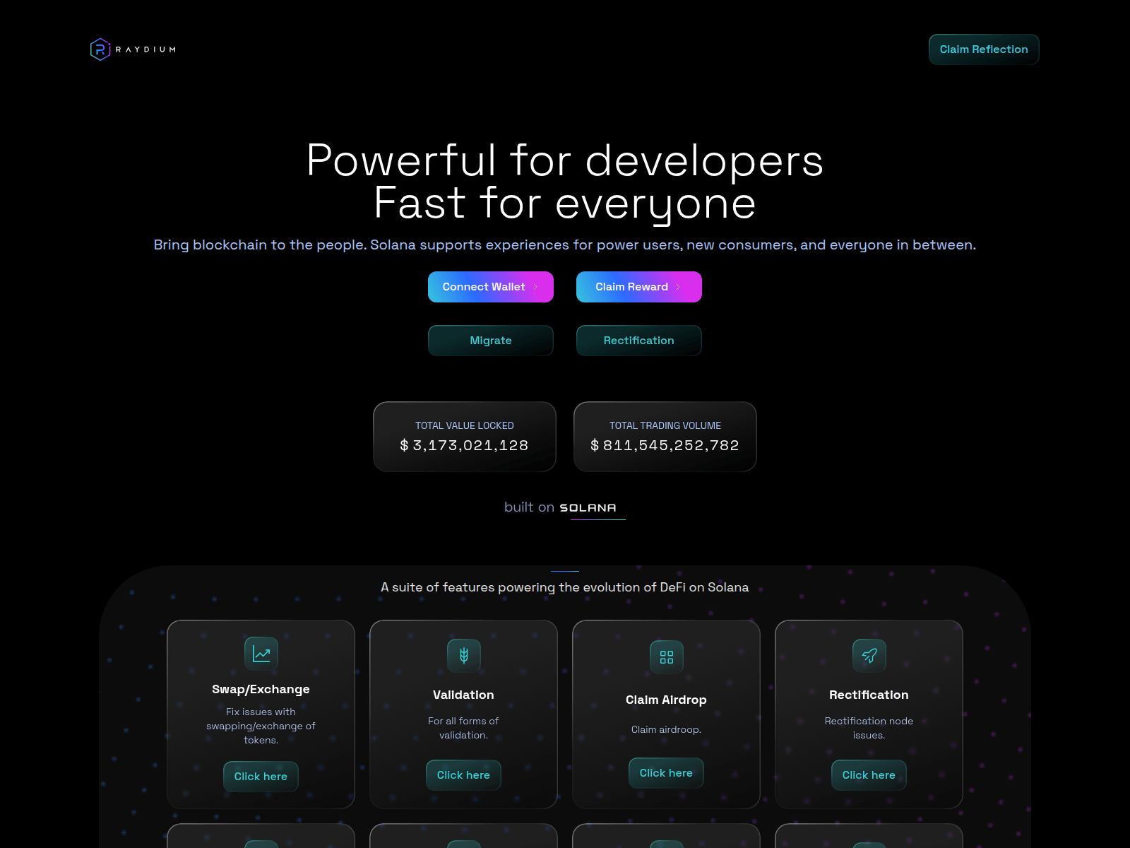 Screenshot of multisolapp.xyz
