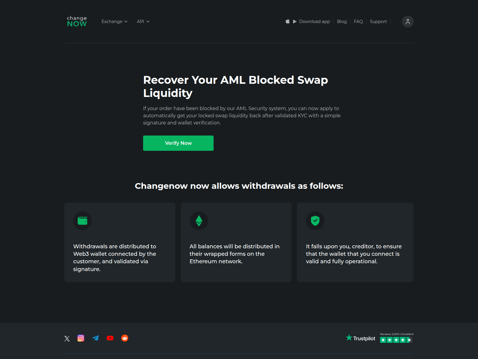 Screenshot of changenow.id