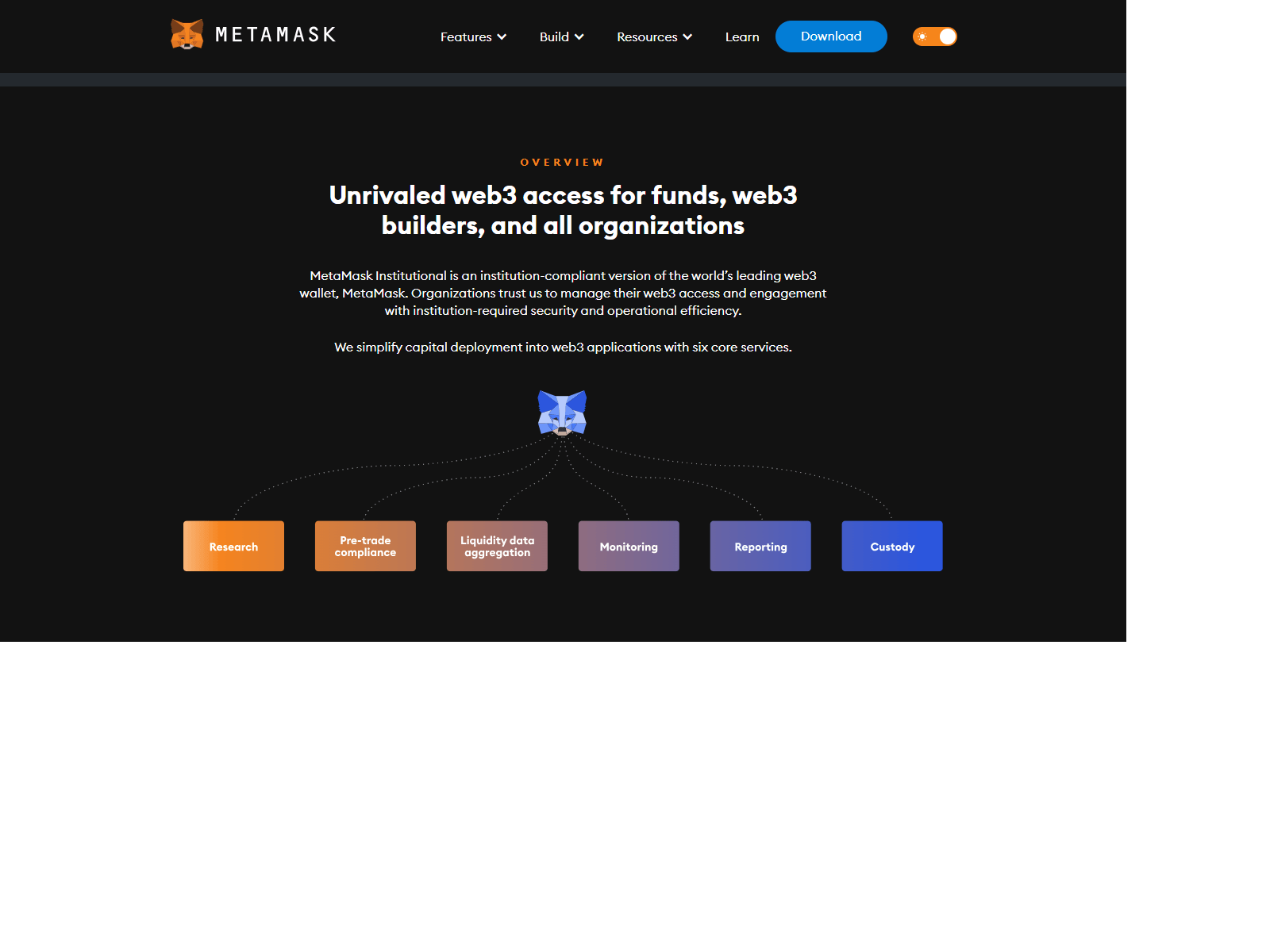 Screenshot of metamaskextesioxn.webflow.io