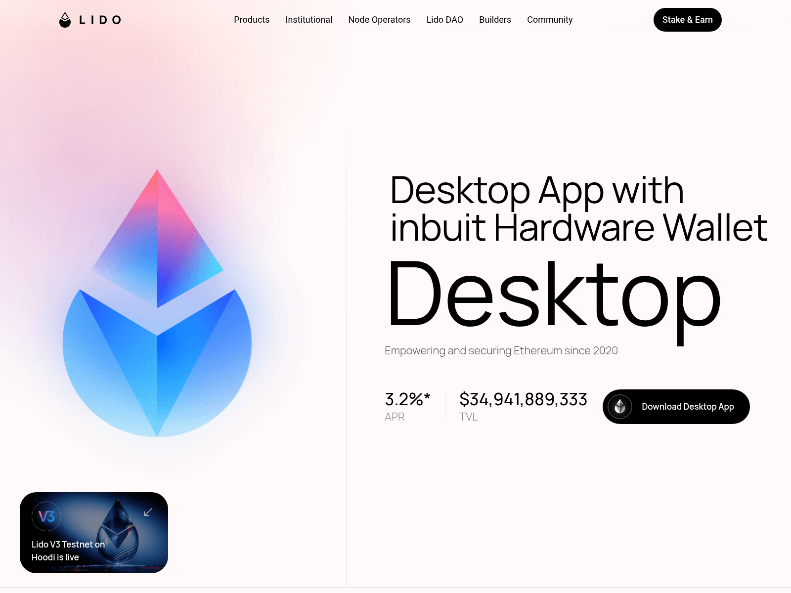 Screenshot of lidofidesktop.com