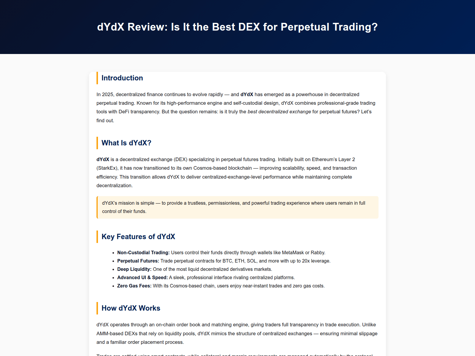 Screenshot of acces-dydx-dex.pages.dev