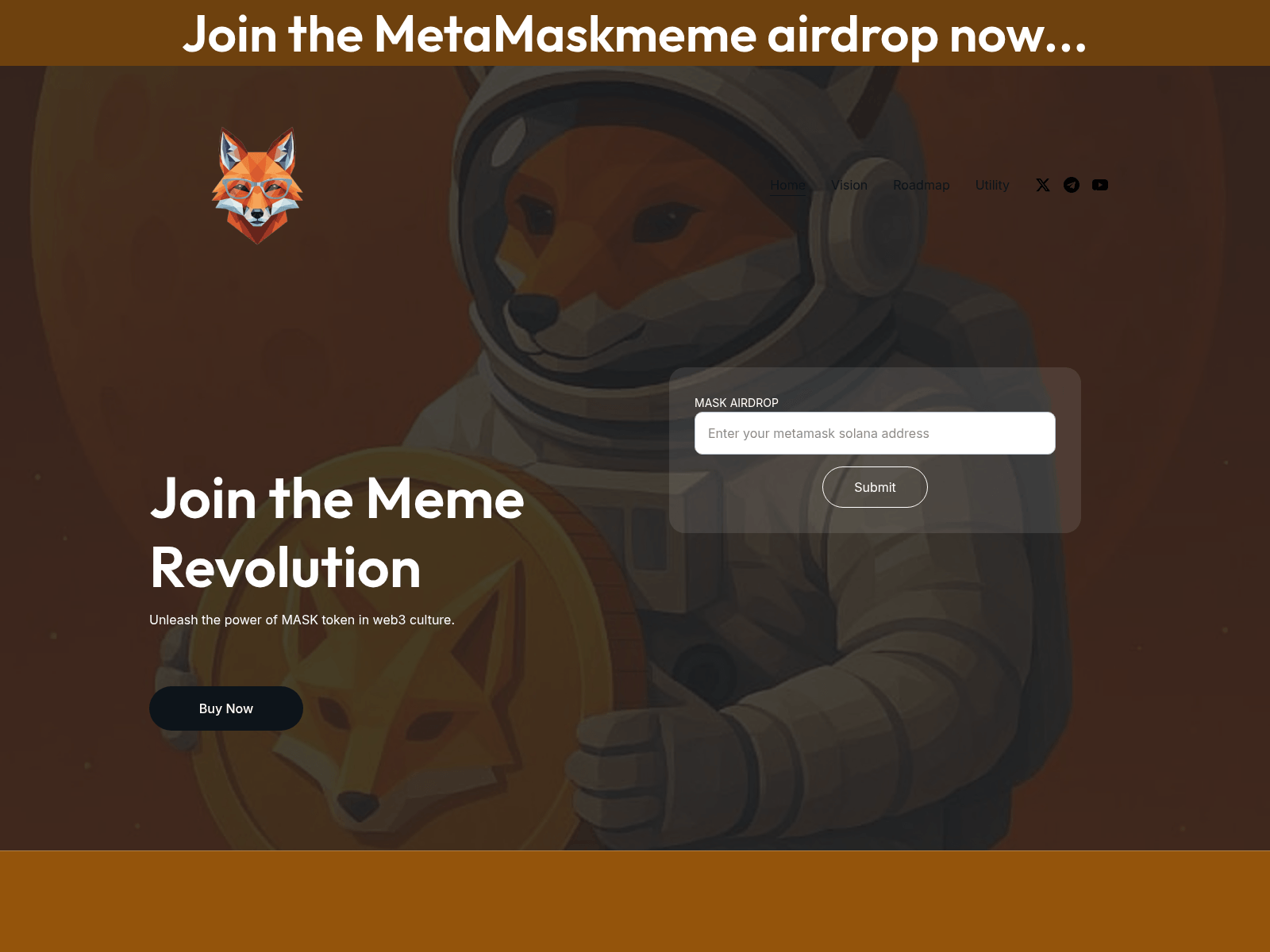 Screenshot of metamaskmeme.site