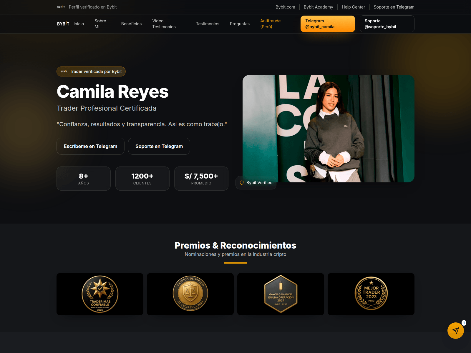 Screenshot of bybitperu.com
